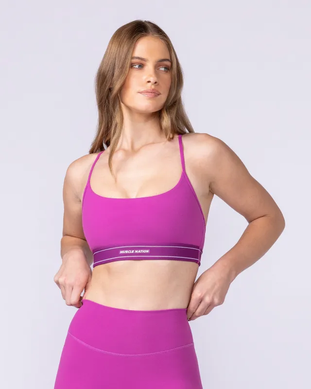 Relay Bra - Radiant Orchid sold by Muscle Nation