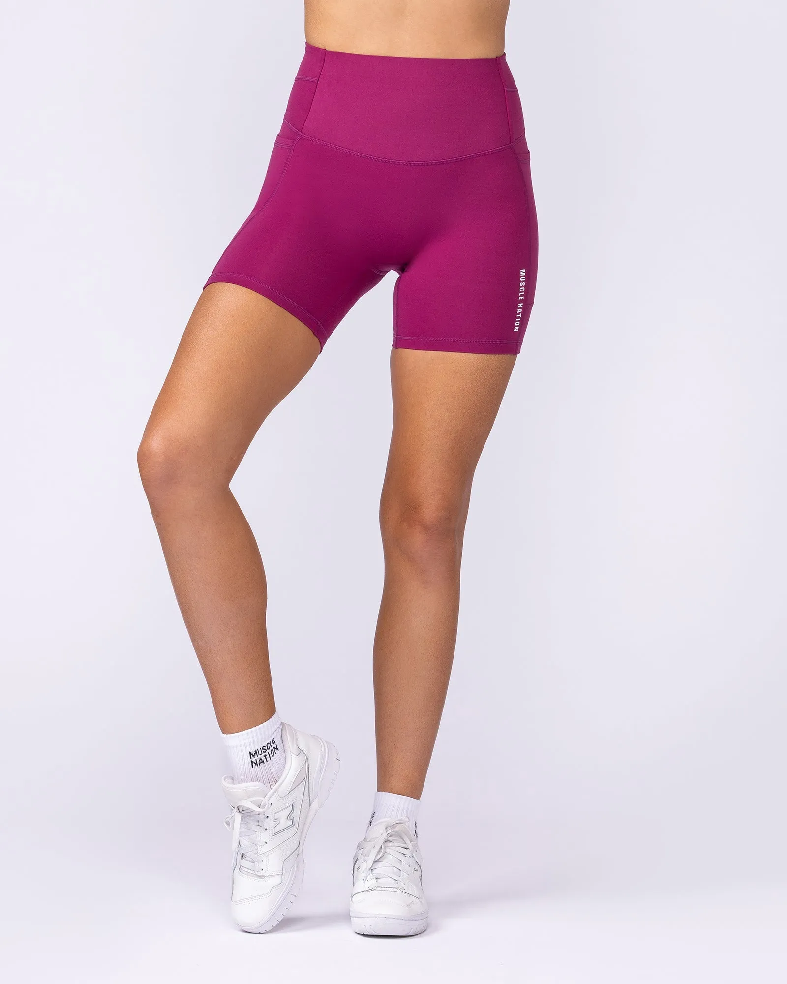 Unrivalled Everyday Pocket Bike Shorts - Raspberry Quartz sold by Muscle Nation product image thumbnail 3