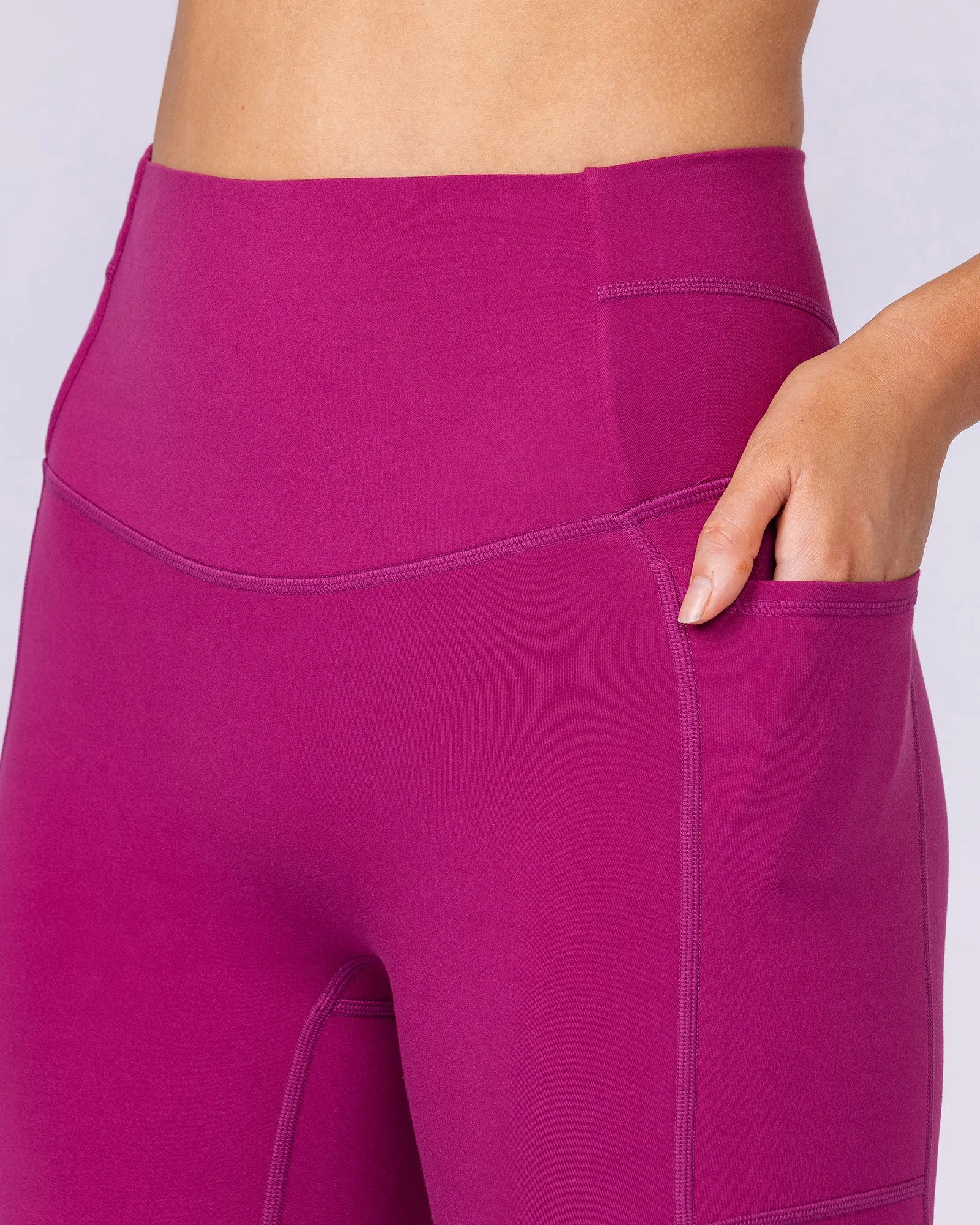 Unrivalled Everyday Pocket Ankle Leggings - Raspberry Quartz sold by Muscle Nation product image thumbnail 4