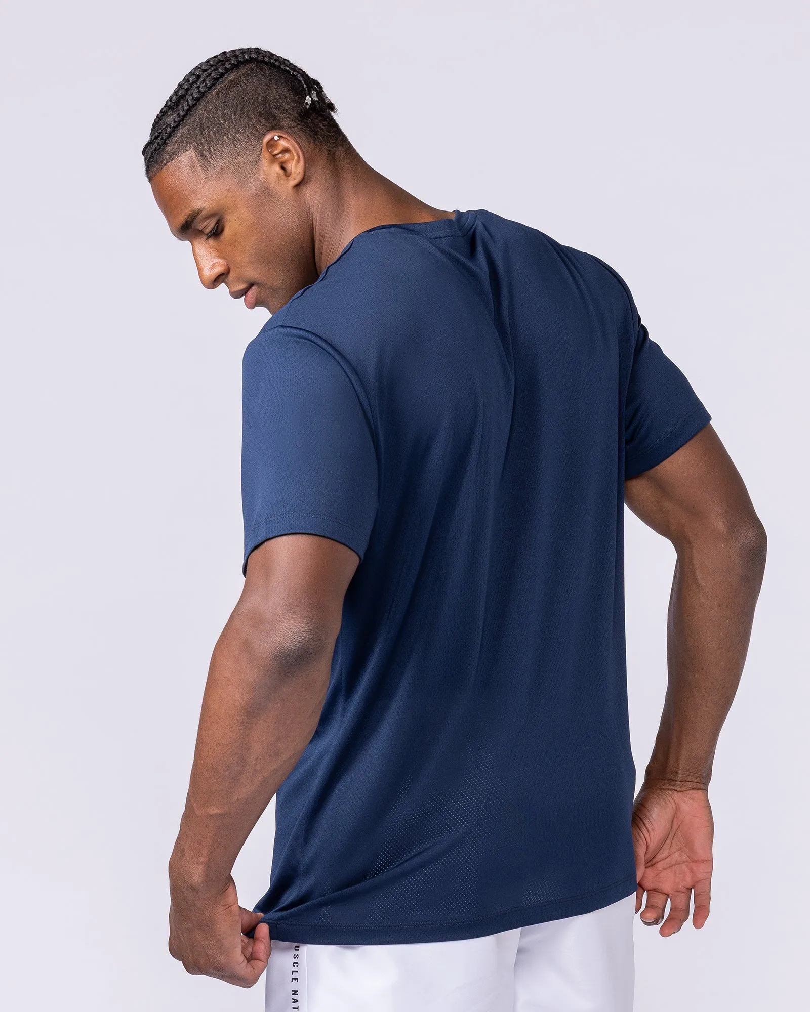 Relaxed Active Tee - Navy sold by Muscle Nation product image thumbnail 3