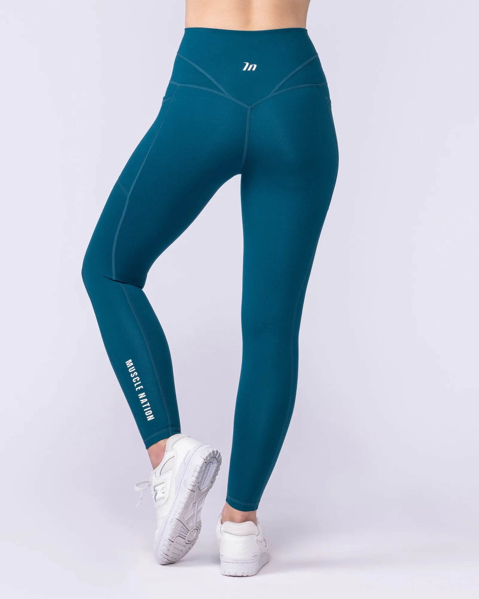 Unrivalled Everyday Pocket Ankle Leggings - Dark Marine sold by Muscle Nation product image thumbnail 5