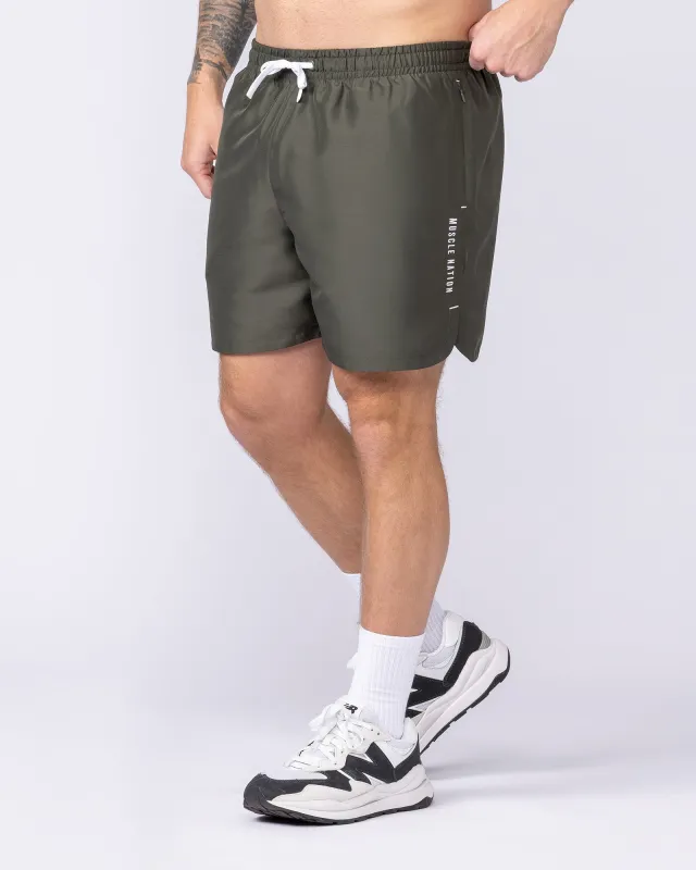 Standard Shorts - Dark Khaki sold by Muscle Nation