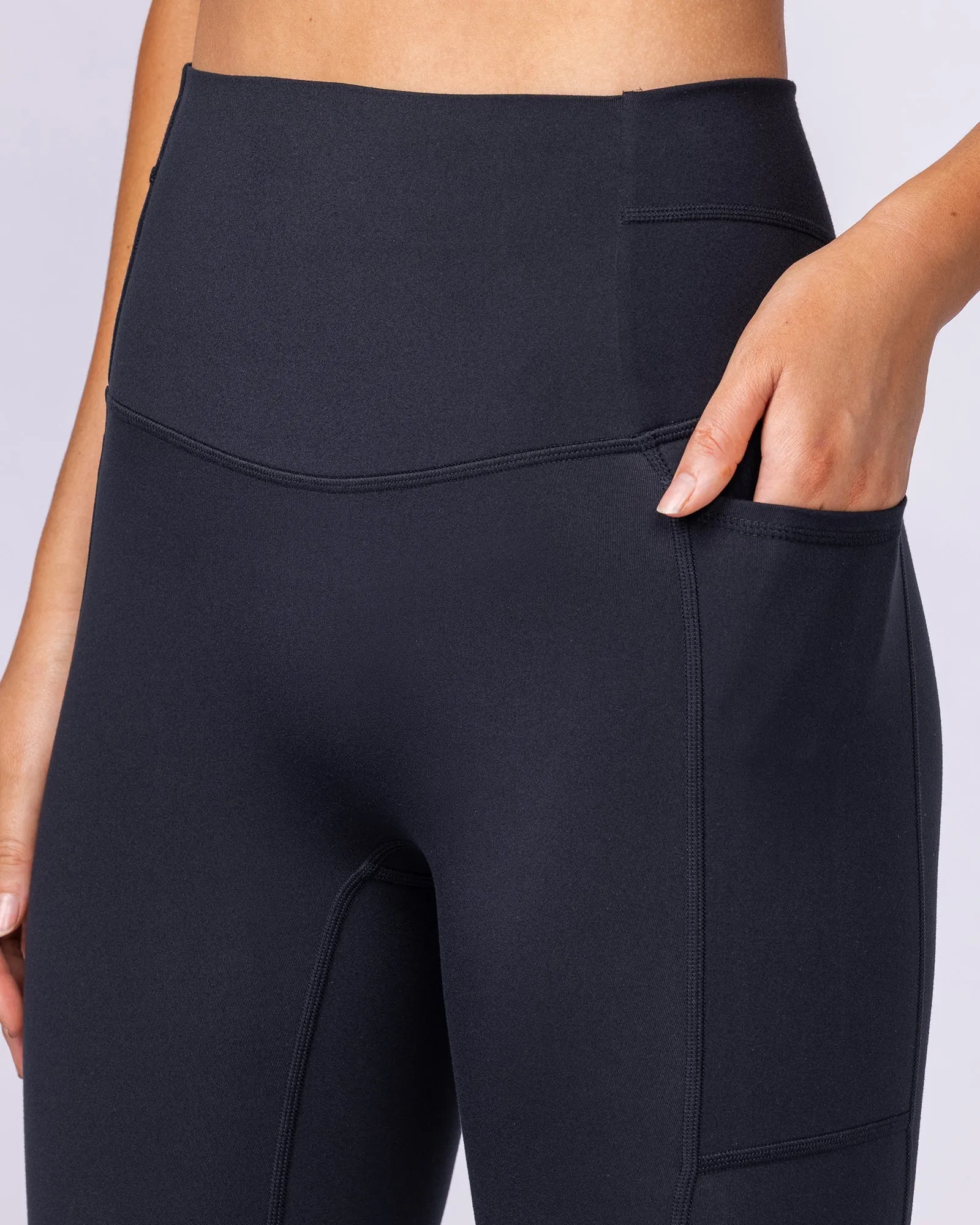 Unrivalled Everyday Pocket 7/8 Leggings - Black sold by Muscle Nation product image thumbnail 4