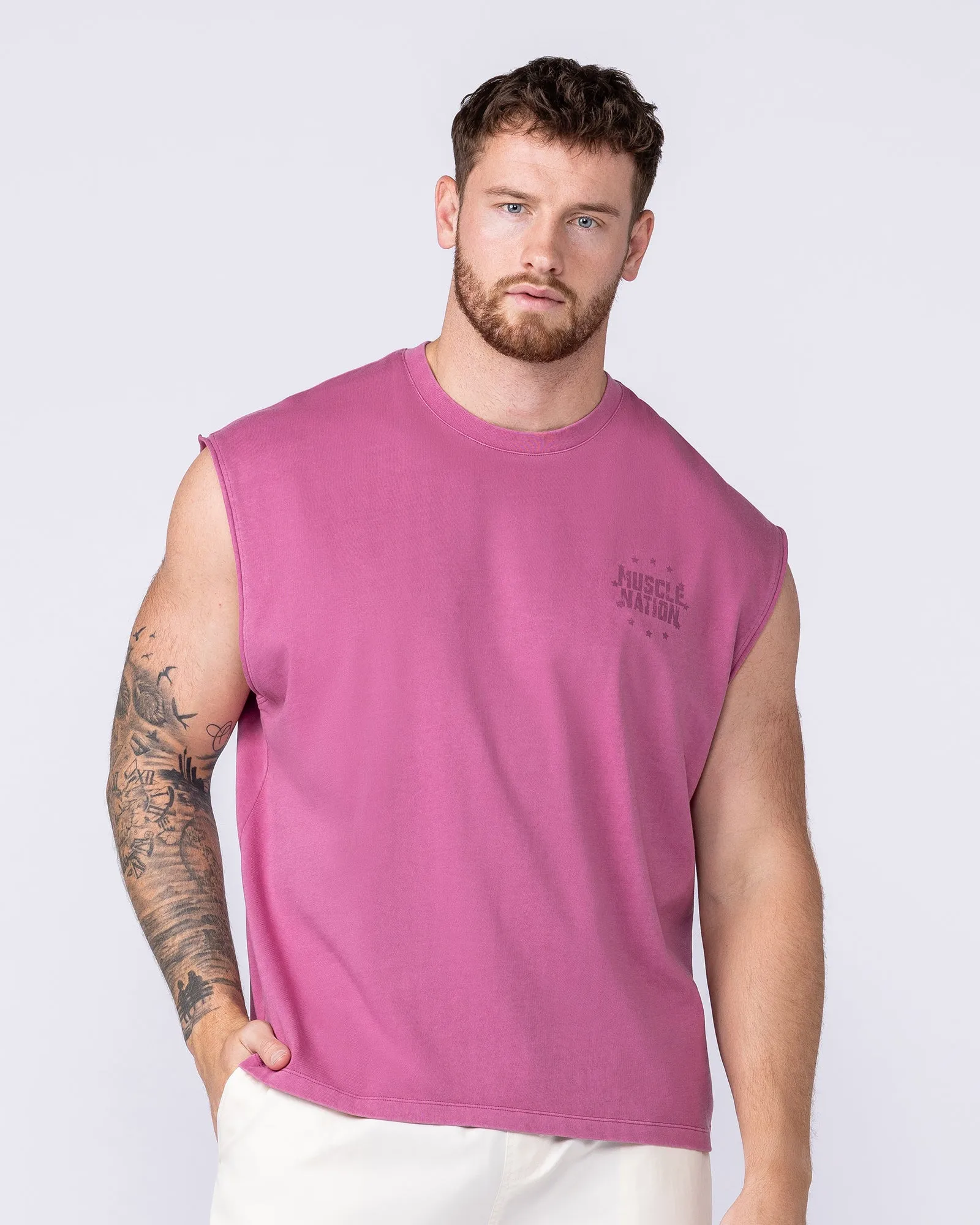 Ringside Vintage Boxy Muscle Tank - Washed Wild Rose sold by Muscle Nation product image thumbnail 2