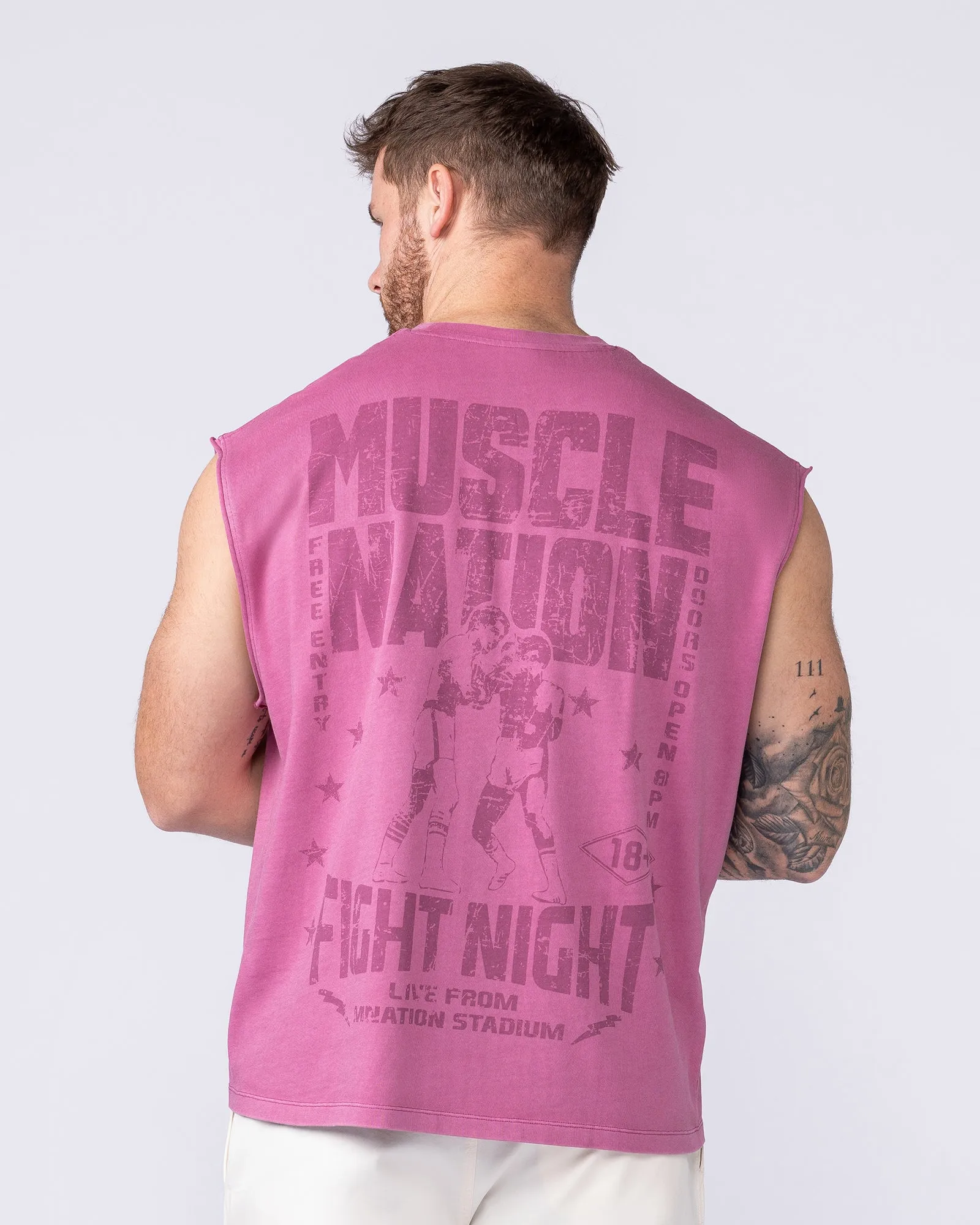 Ringside Vintage Boxy Muscle Tank - Washed Wild Rose sold by Muscle Nation product image thumbnail 5