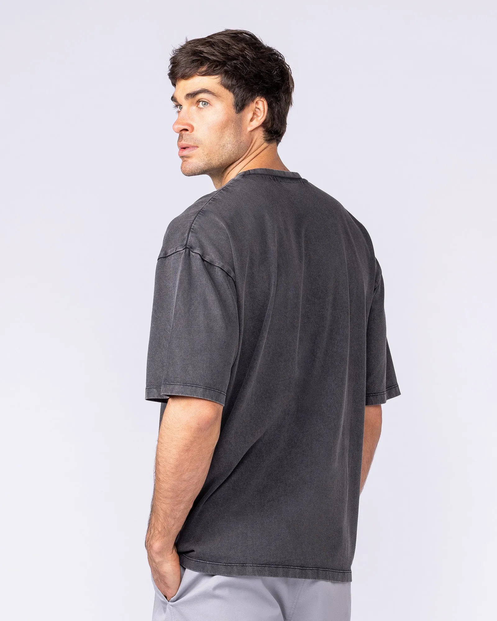 Spartan Oversized Vintage Tee - Washed Black sold by Muscle Nation product image thumbnail 2