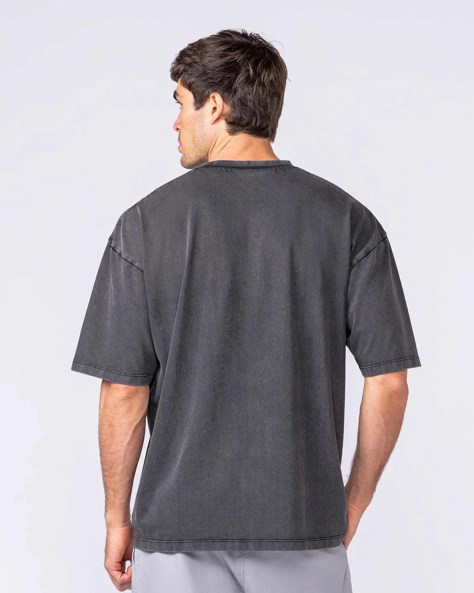 Spartan Oversized Vintage Tee - Washed Black sold by Muscle Nation product image thumbnail 4