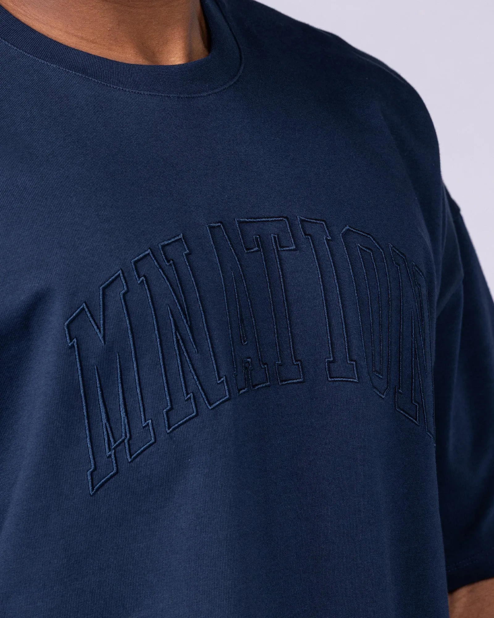 Varsity Oversized Boxy Tee - Navy sold by Muscle Nation product image thumbnail 2