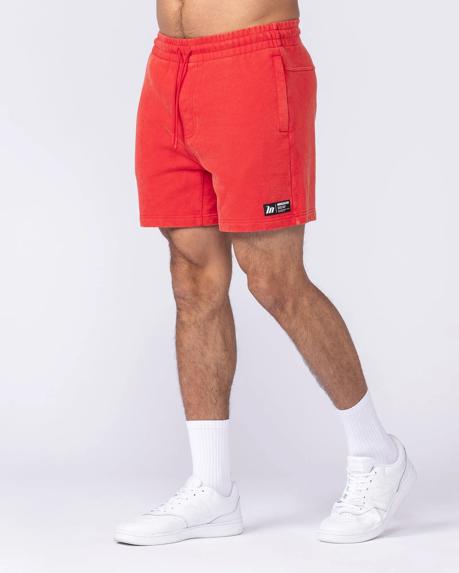 Sweat 5" Shorts - Washed Red sold by Muscle Nation product image thumbnail 4