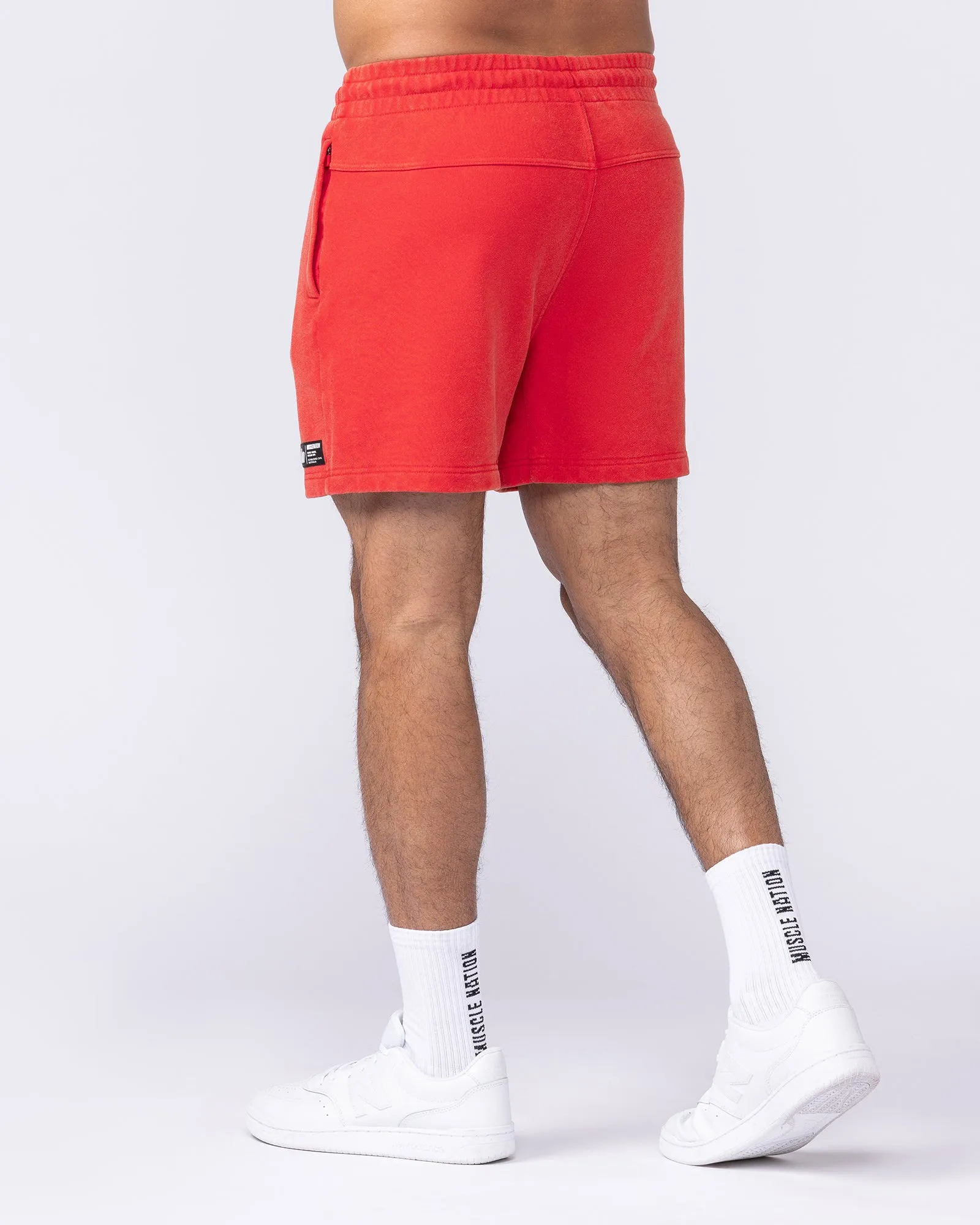 Sweat 5" Shorts - Washed Red sold by Muscle Nation product image thumbnail 2