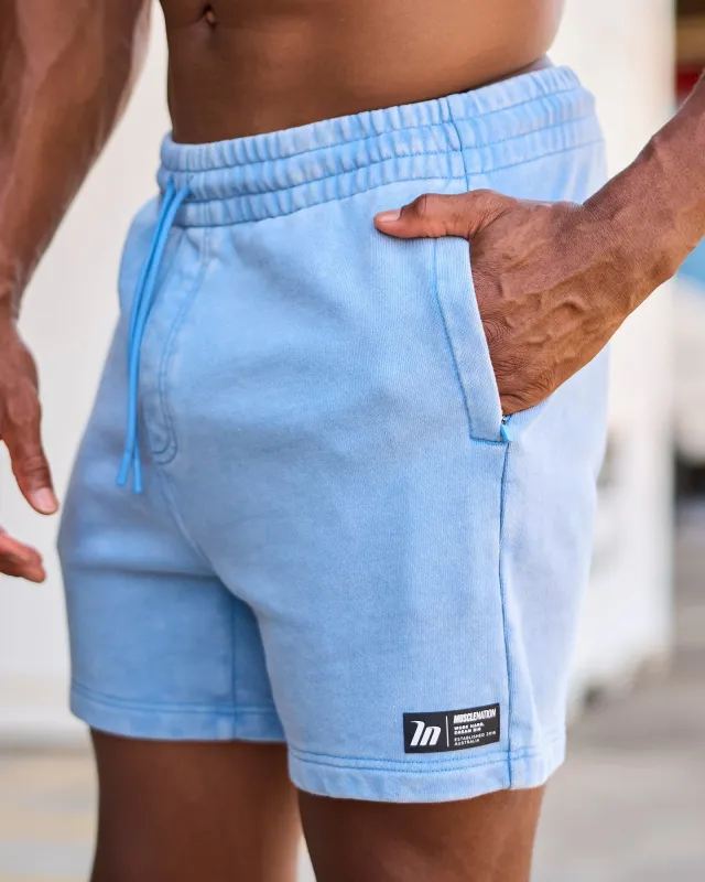 Sweat 5" Shorts - Washed Pacific sold by Muscle Nation
