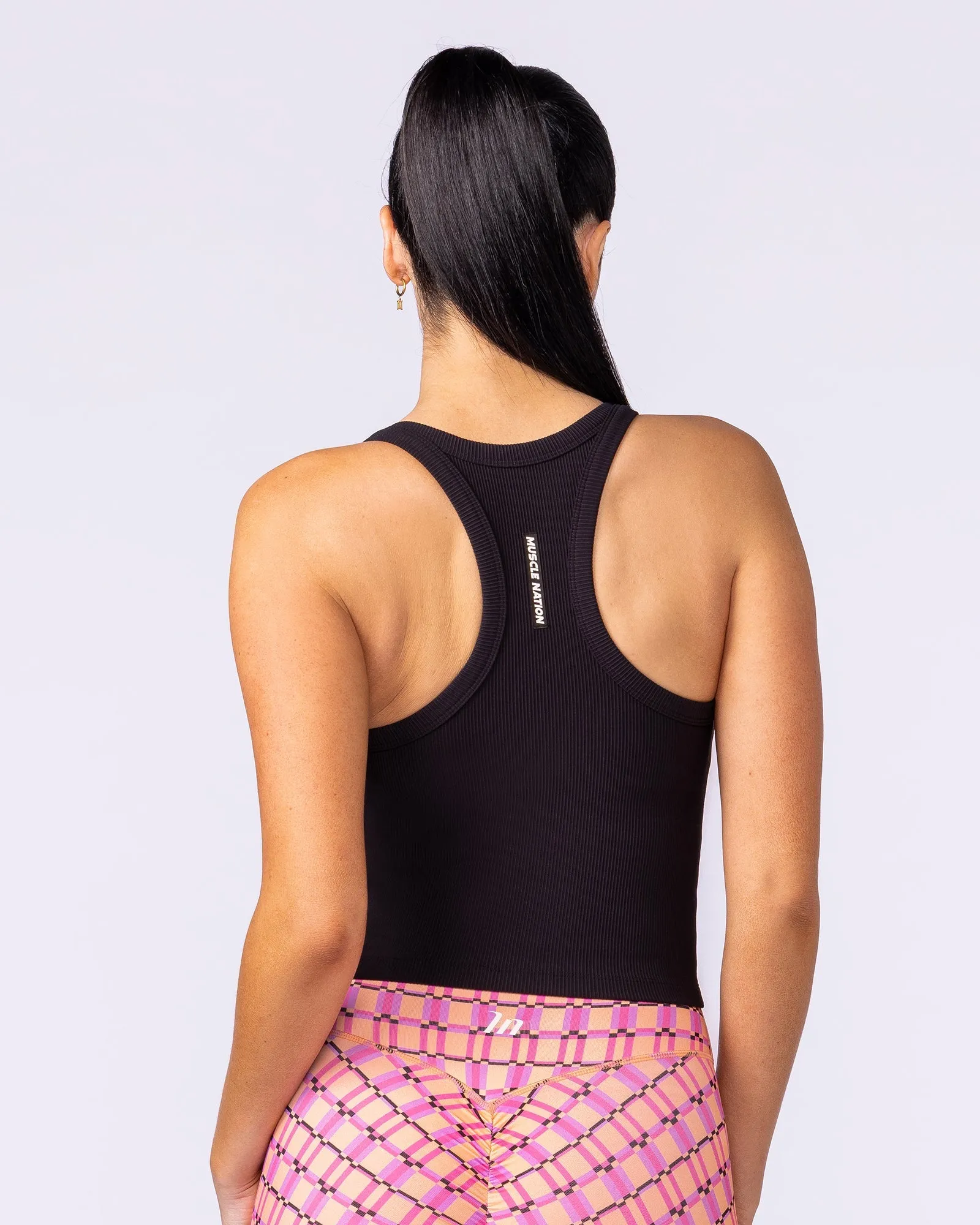 Stunner Rib Bra Tank - Black sold by Muscle Nation product image thumbnail 4