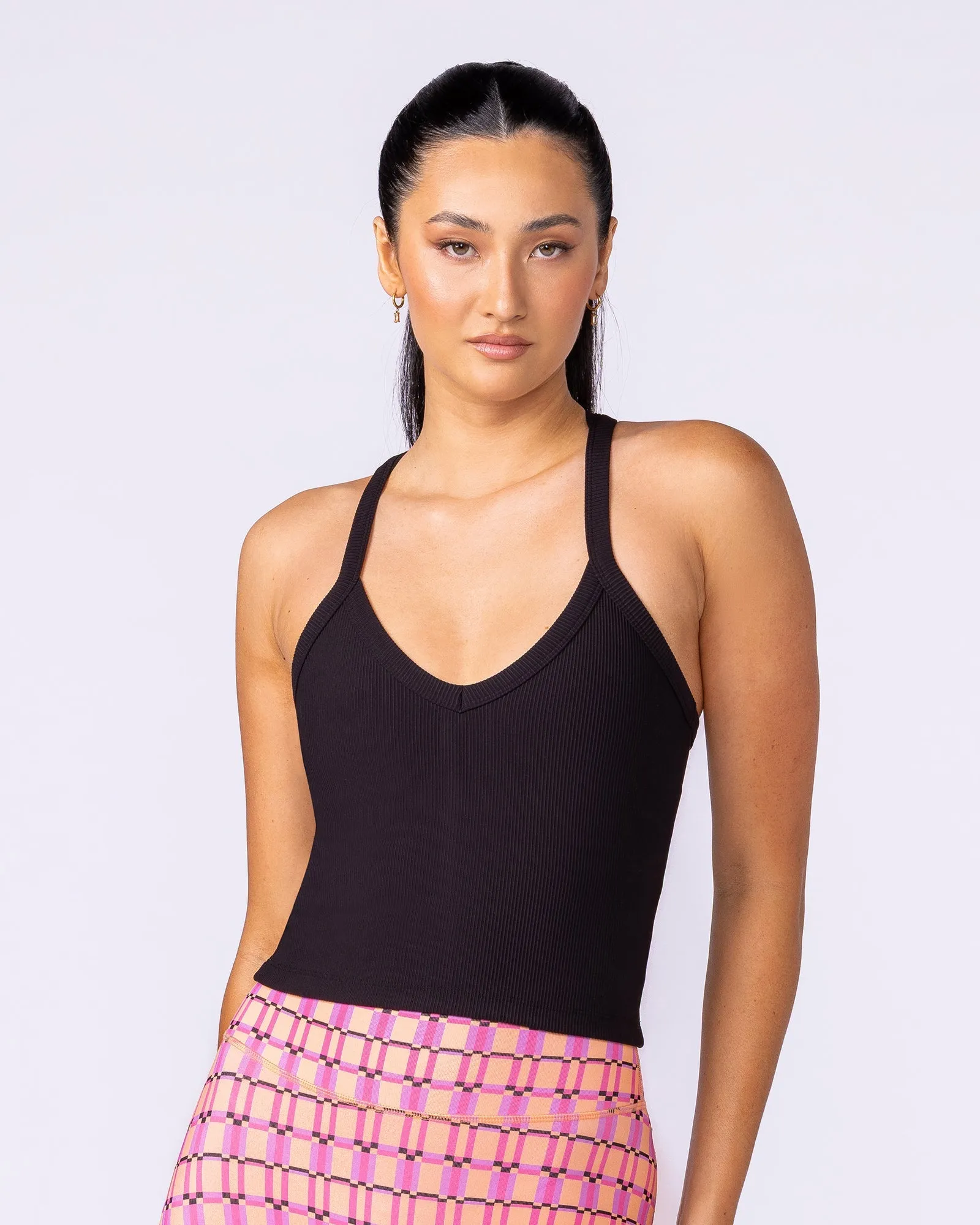 Stunner Rib Bra Tank - Black sold by Muscle Nation