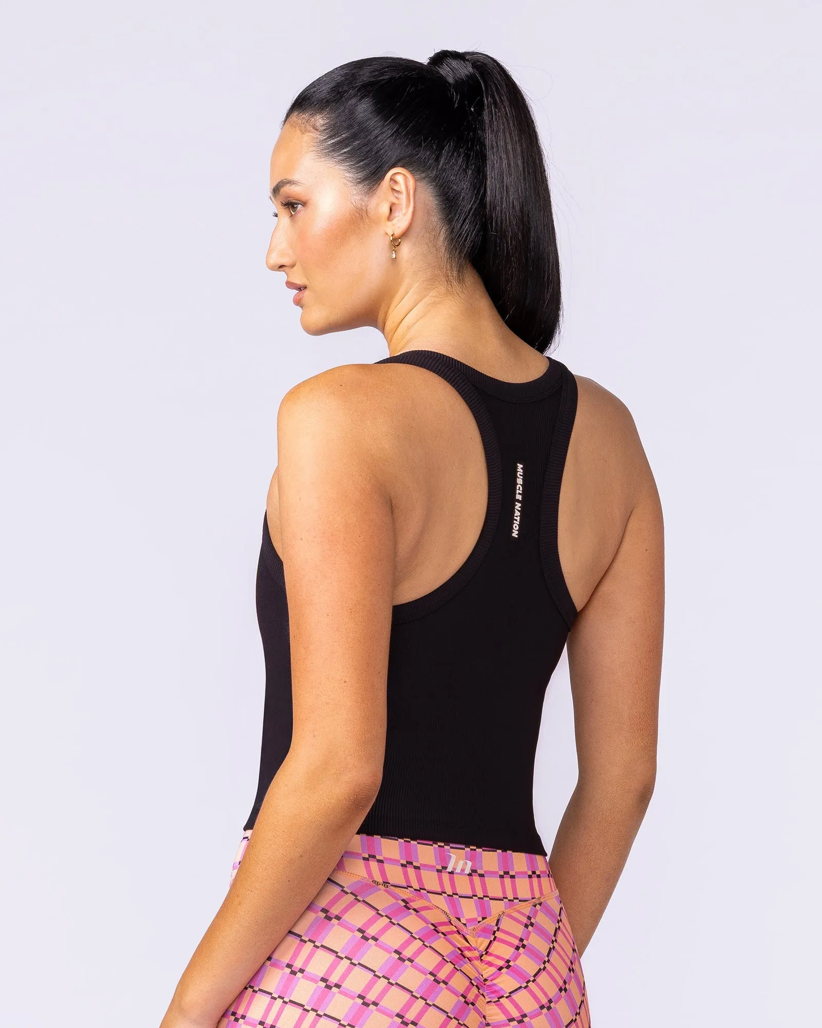 Stunner Rib Bra Tank - Black sold by Muscle Nation product image thumbnail 2