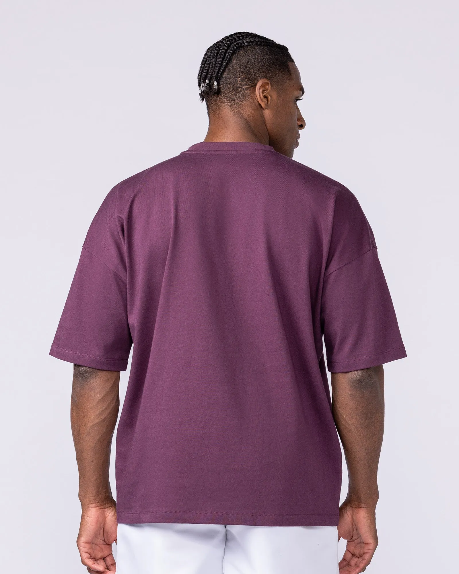 Varsity Oversized Boxy Tee - Cranberry sold by Muscle Nation product image thumbnail 5