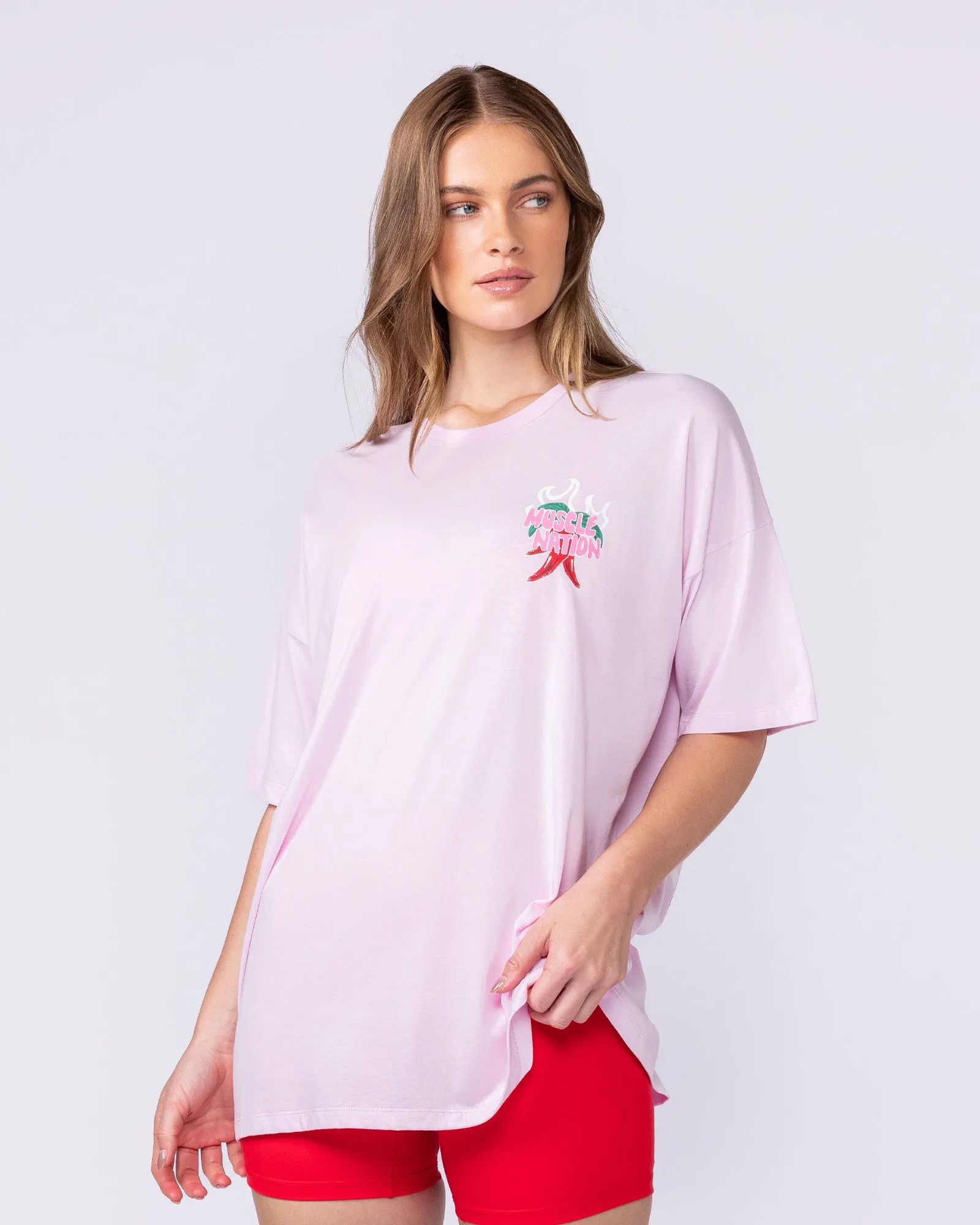 Super Hot Oversized Tee - Pink Lady sold by Muscle Nation product image thumbnail 2