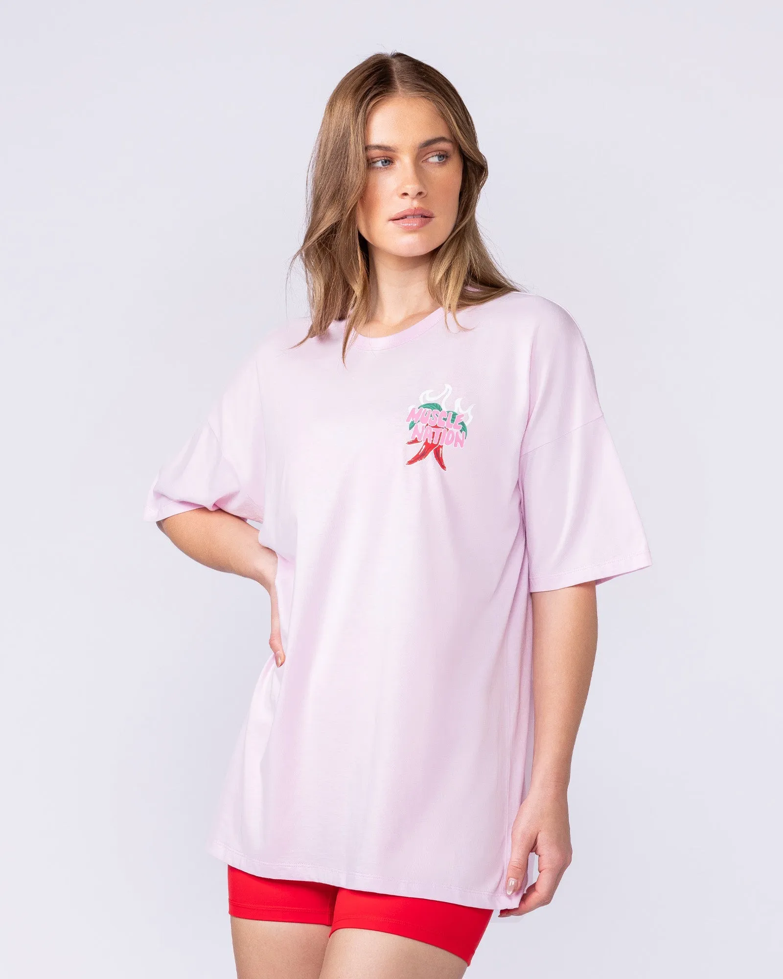Super Hot Oversized Tee - Pink Lady sold by Muscle Nation product image thumbnail 4