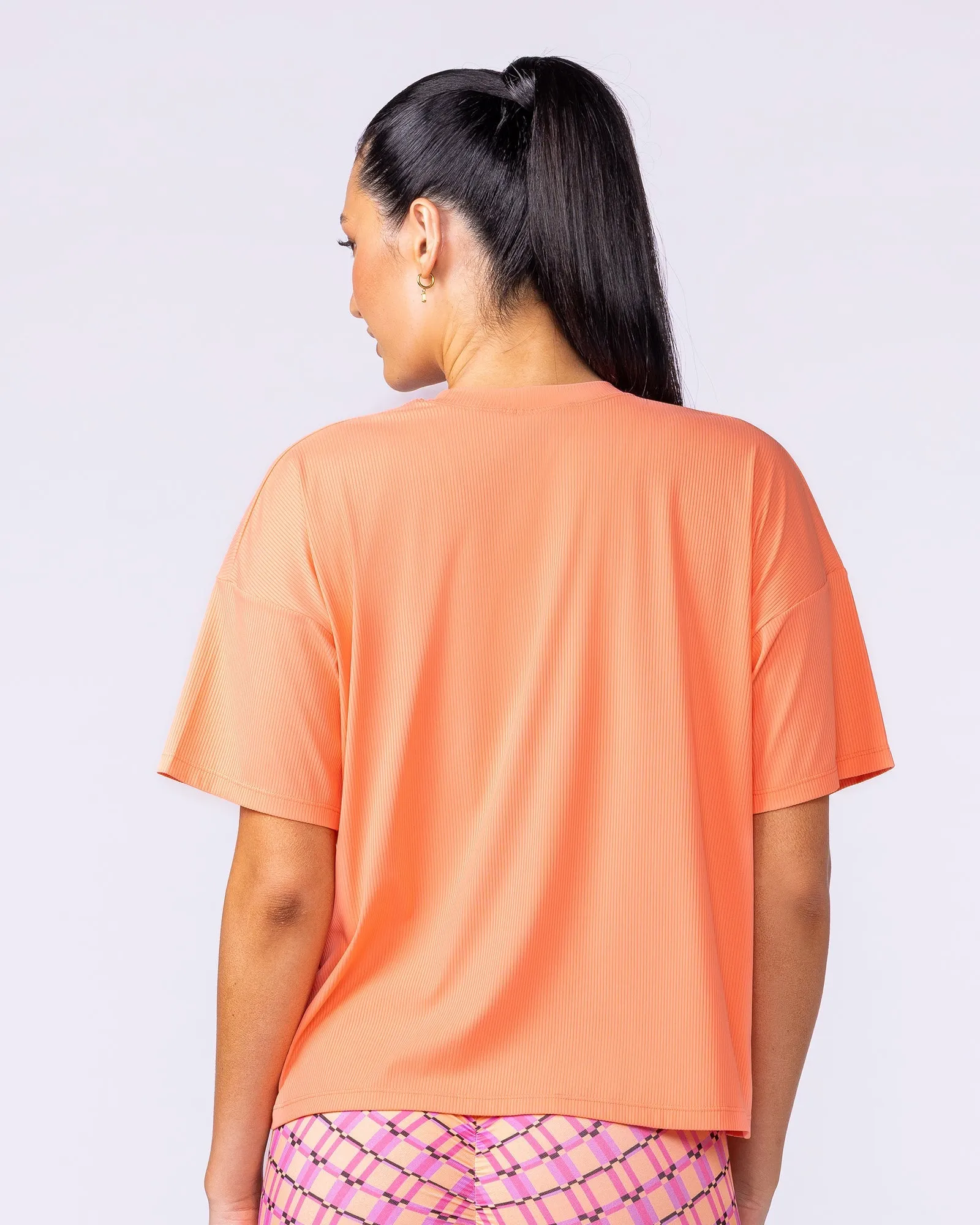 Rib Boxy Training Tee - Peachy sold by Muscle Nation product image thumbnail 4