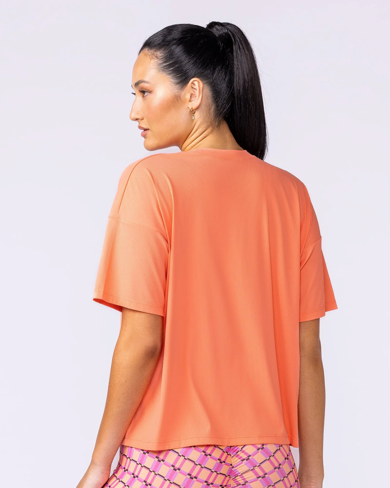 Rib Boxy Training Tee - Peachy sold by Muscle Nation product image thumbnail 2