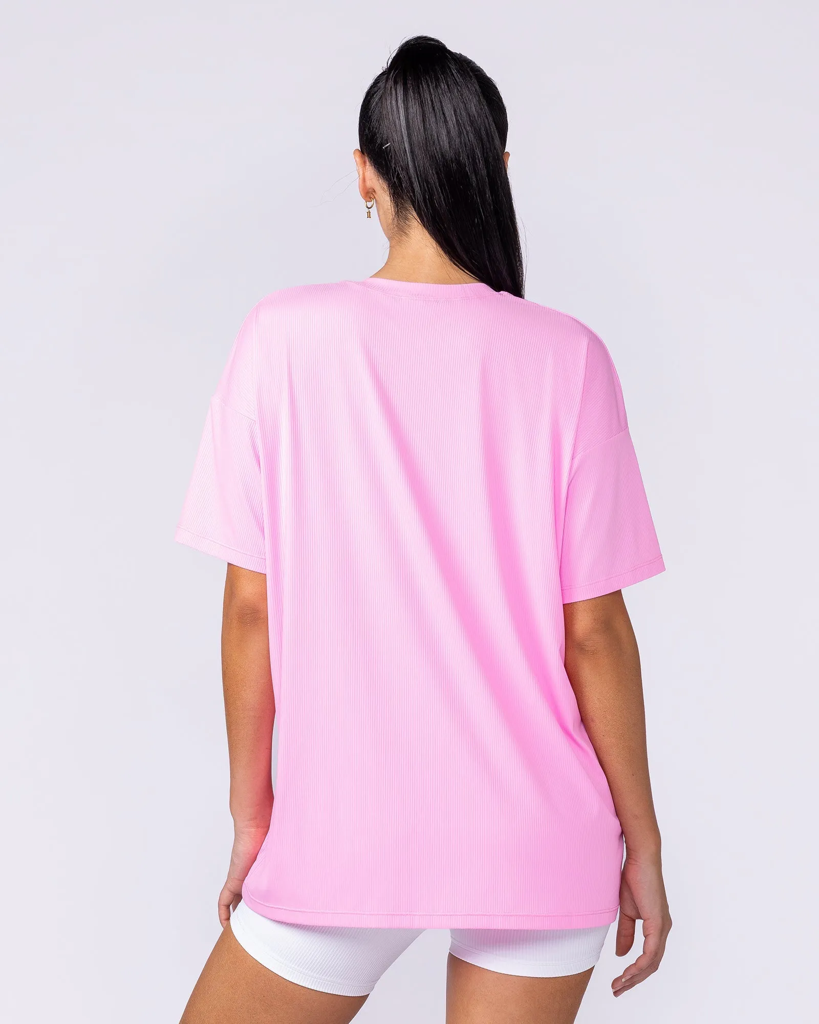 Relaxed Rib Training Tee - Sugar Pink sold by Muscle Nation product image thumbnail 4