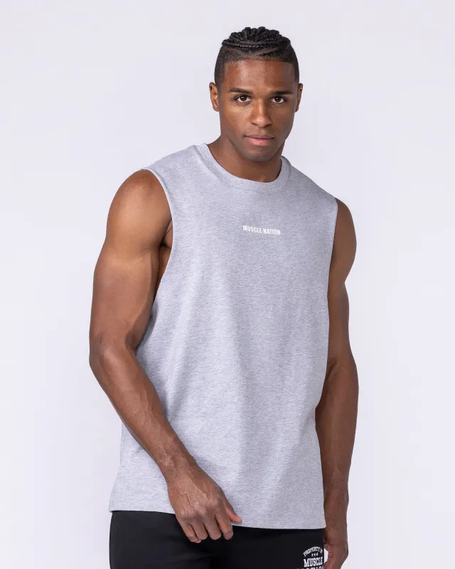 Lifestyle Training Tank - Light Grey Marl sold by Muscle Nation