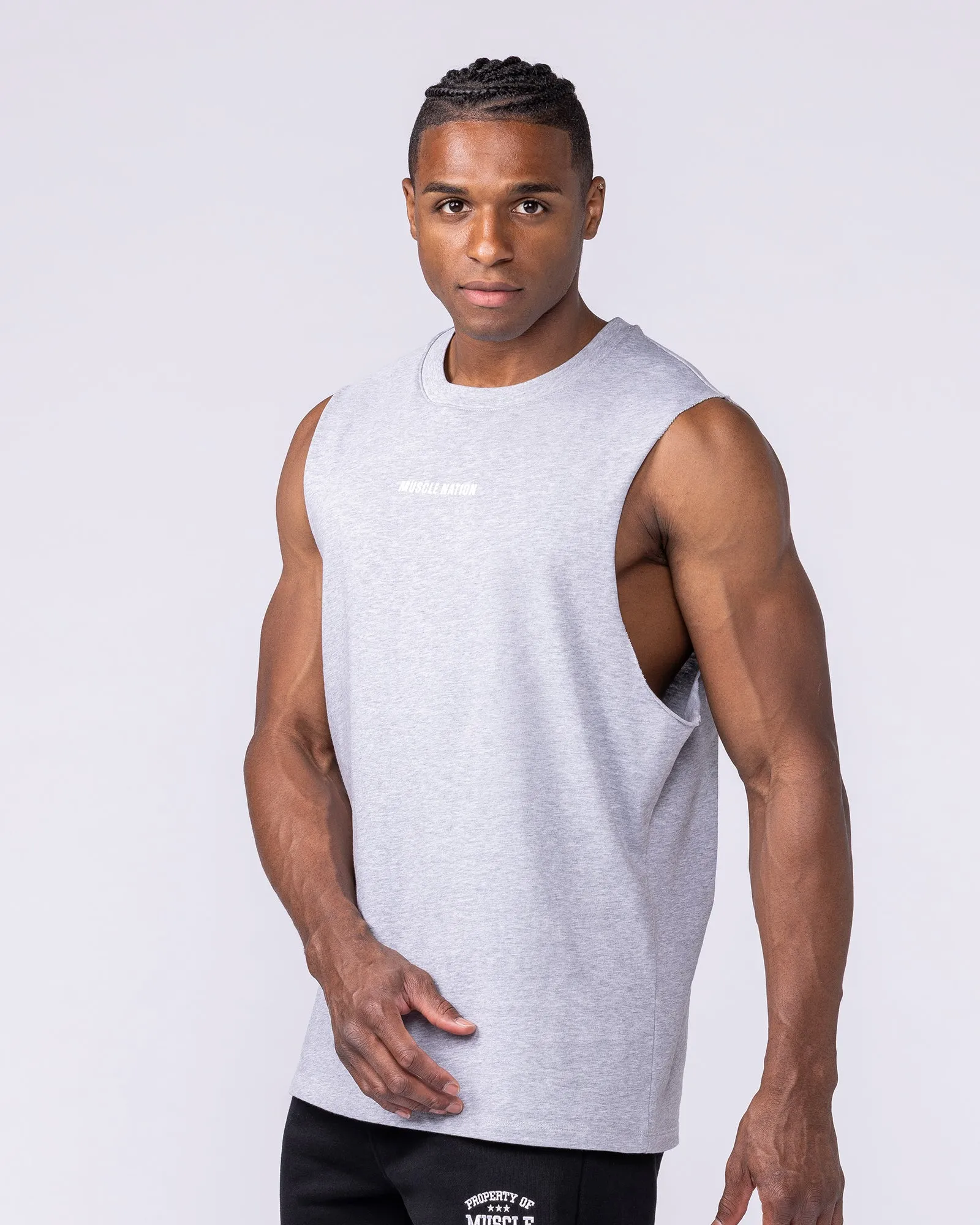 Lifestyle Training Tank - Light Grey Marl sold by Muscle Nation product image thumbnail 3