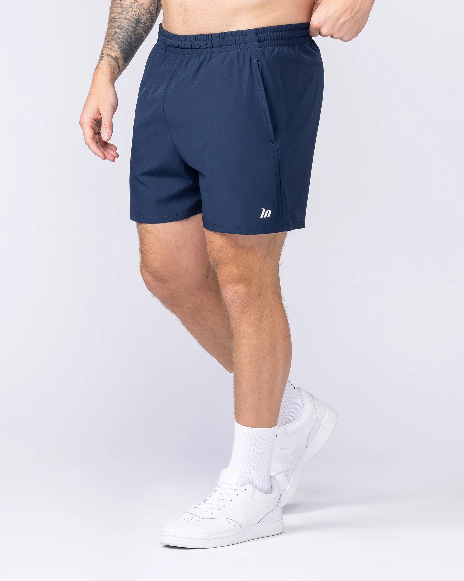 New Heights 4" Shorts - Navy sold by Muscle Nation