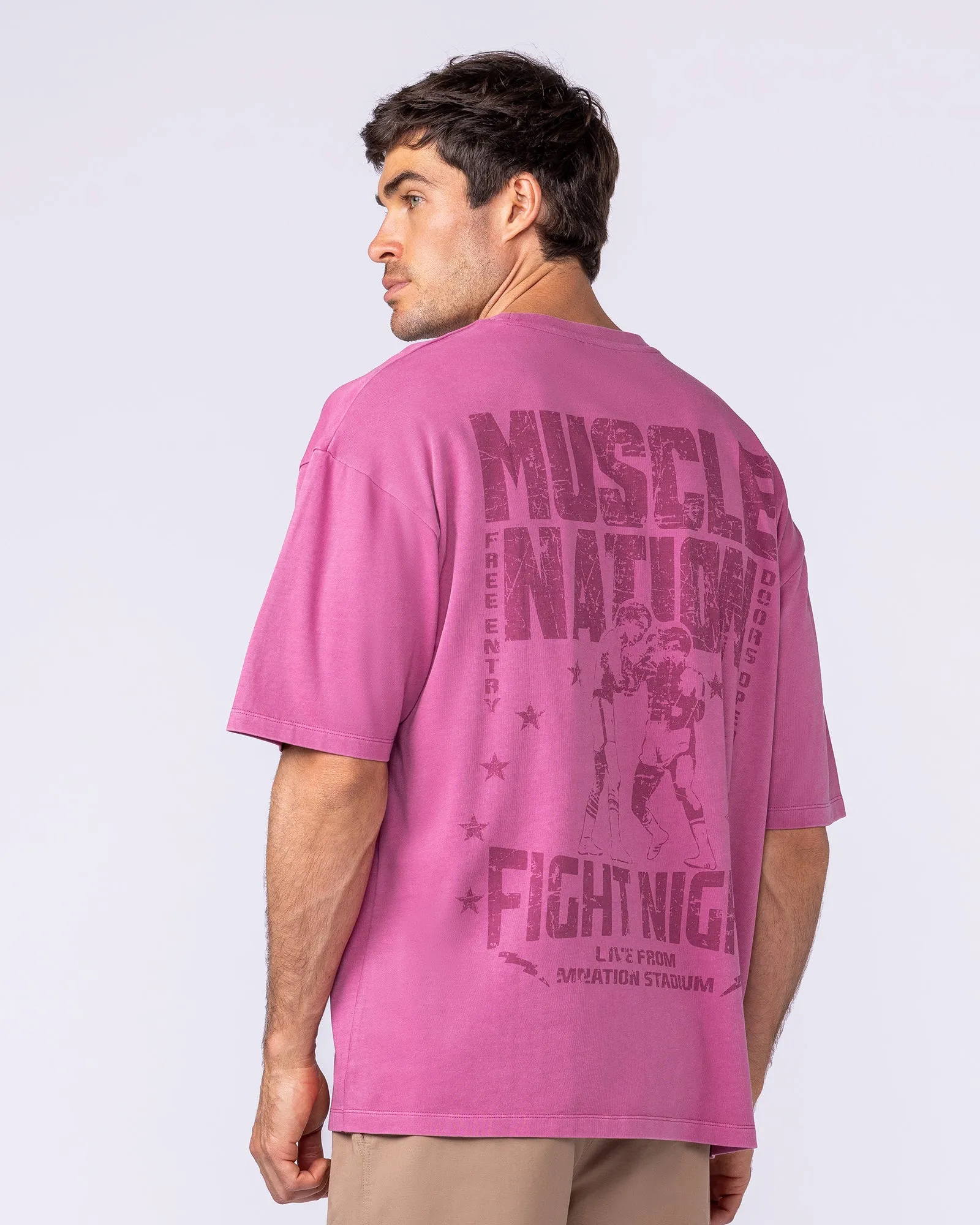 Ringside Oversized Vintage Tee - Washed Wild Rose sold by Muscle Nation product image thumbnail 5