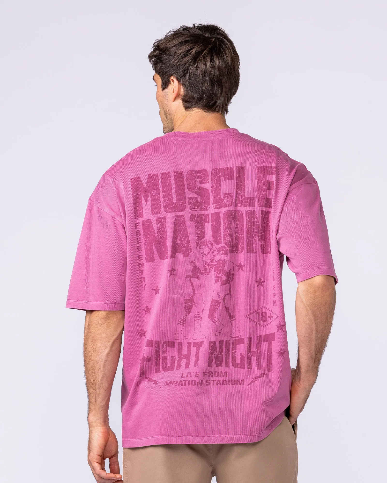 Ringside Oversized Vintage Tee - Washed Wild Rose sold by Muscle Nation product image thumbnail 2