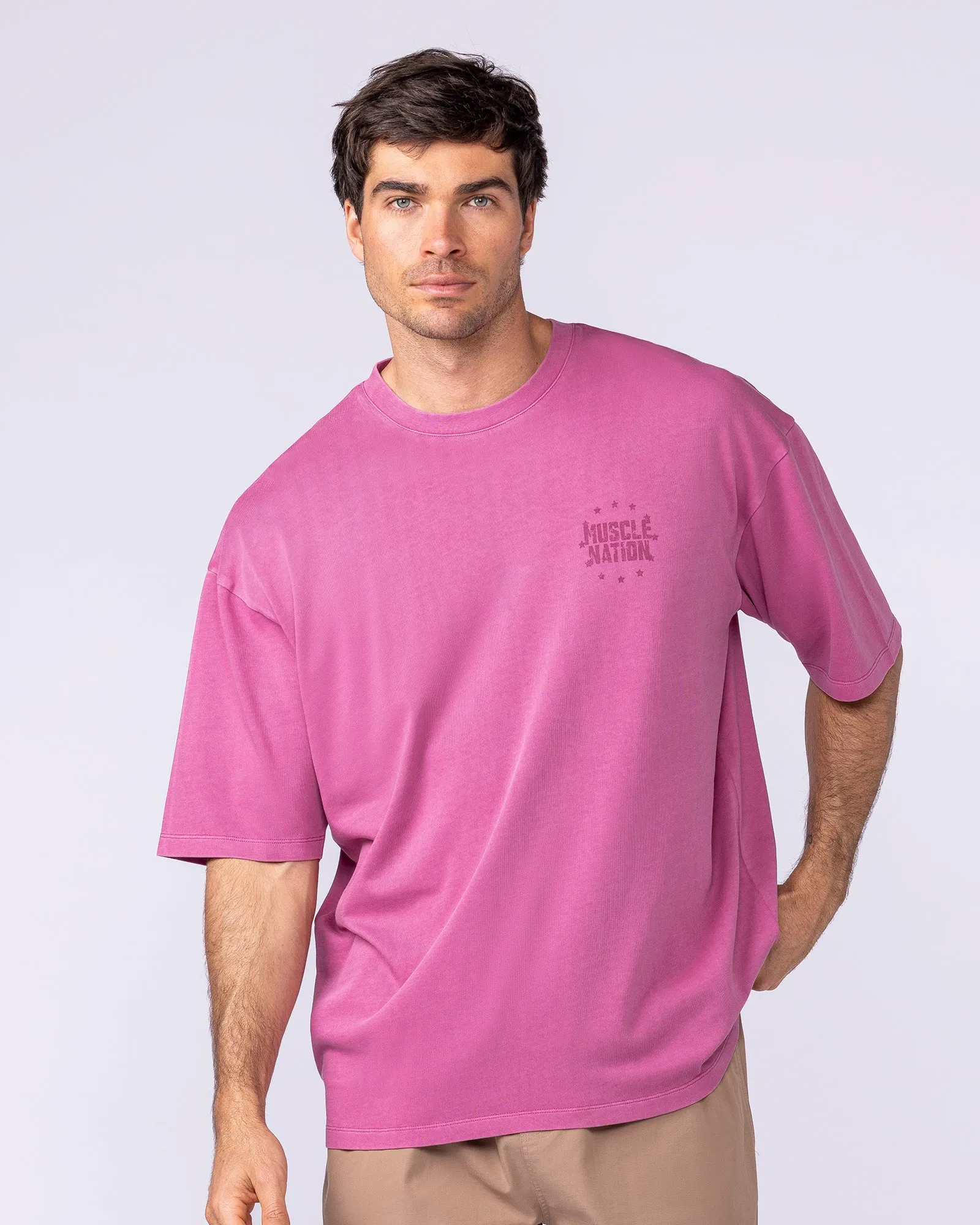 Ringside Oversized Vintage Tee - Washed Wild Rose sold by Muscle Nation product image thumbnail 3