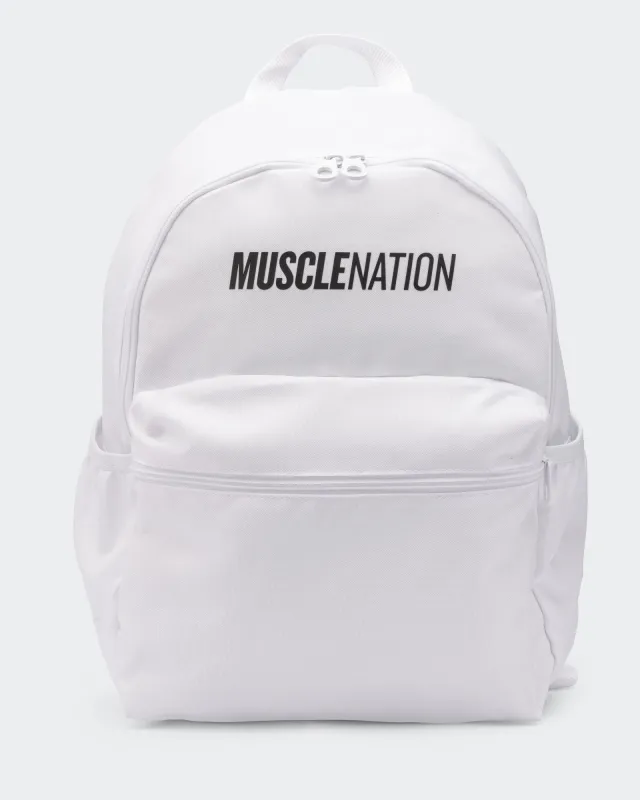 Muscle Nation Backpack - White sold by Muscle Nation