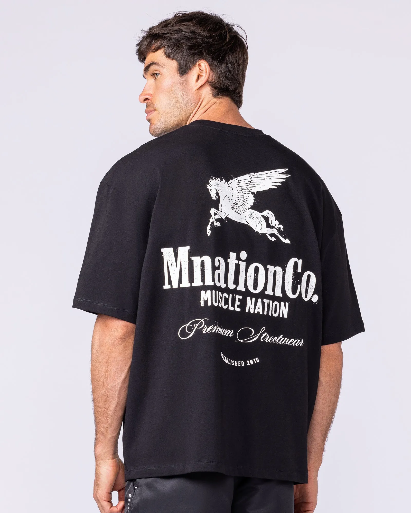 Pegasus Oversized Tee - Black sold by Muscle Nation product image thumbnail 5