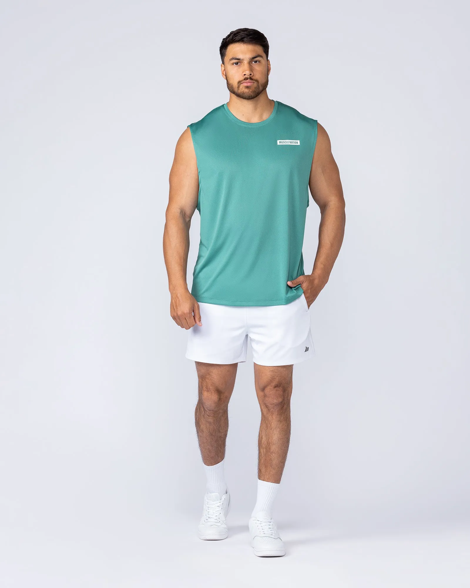 Relaxed Active Tank - Alpine sold by Muscle Nation product image thumbnail 5