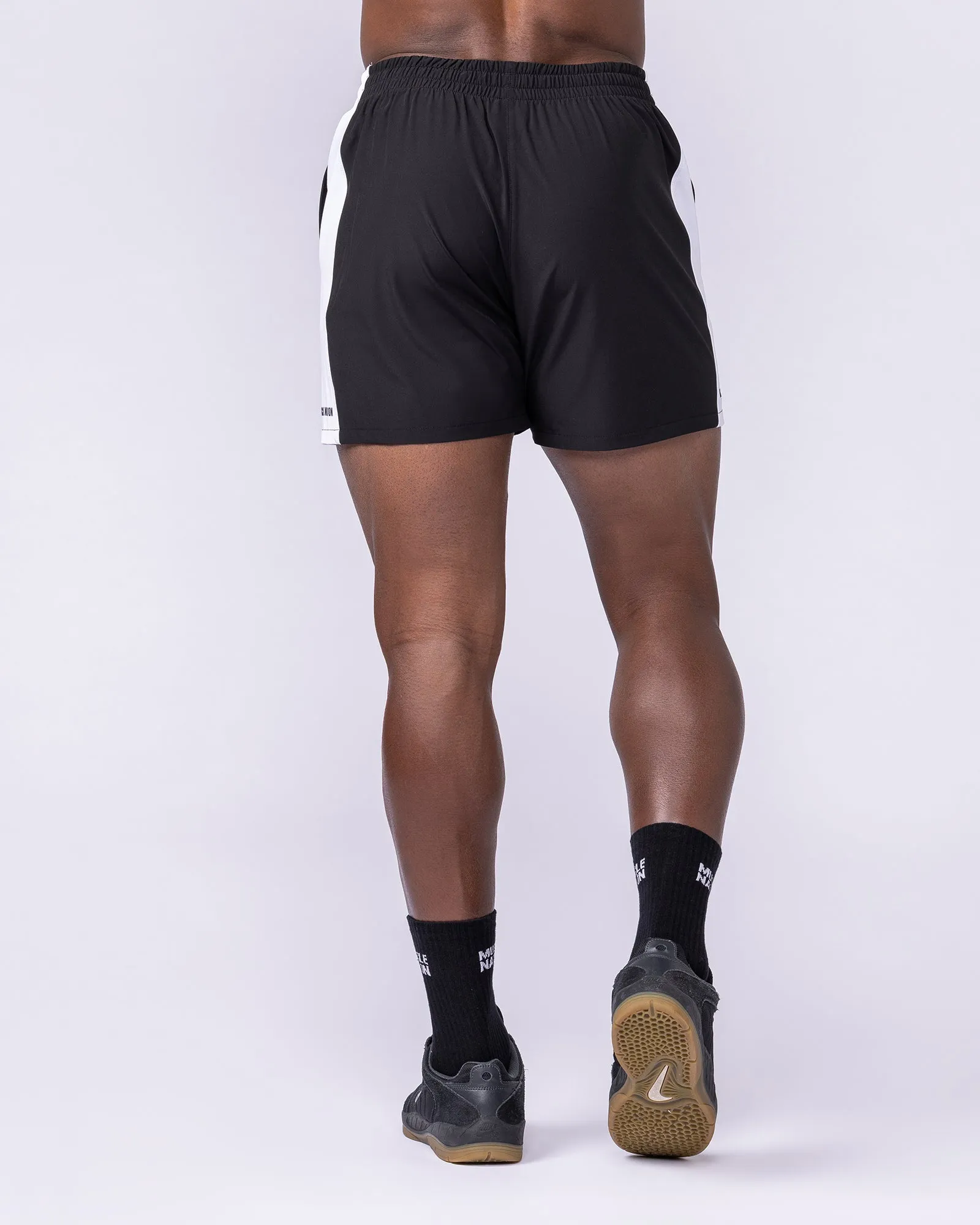 Panelled Function 4" Shorts - Black sold by Muscle Nation product image thumbnail 5