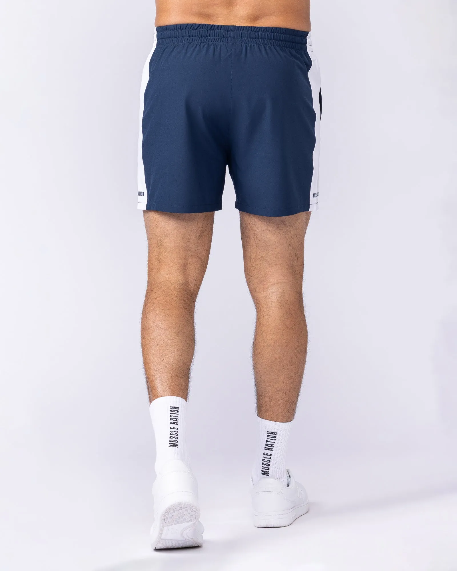 Panelled Function 4" Shorts - Navy sold by Muscle Nation product image thumbnail 5