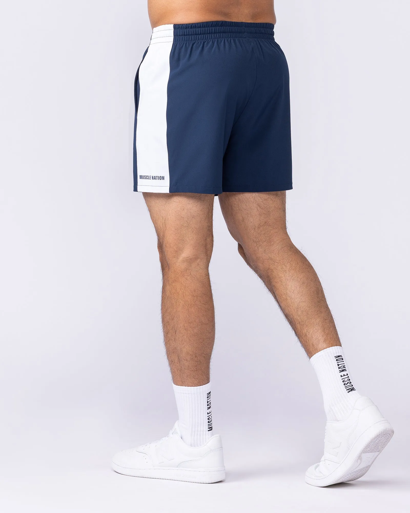 Panelled Function 4" Shorts - Navy sold by Muscle Nation product image thumbnail 2