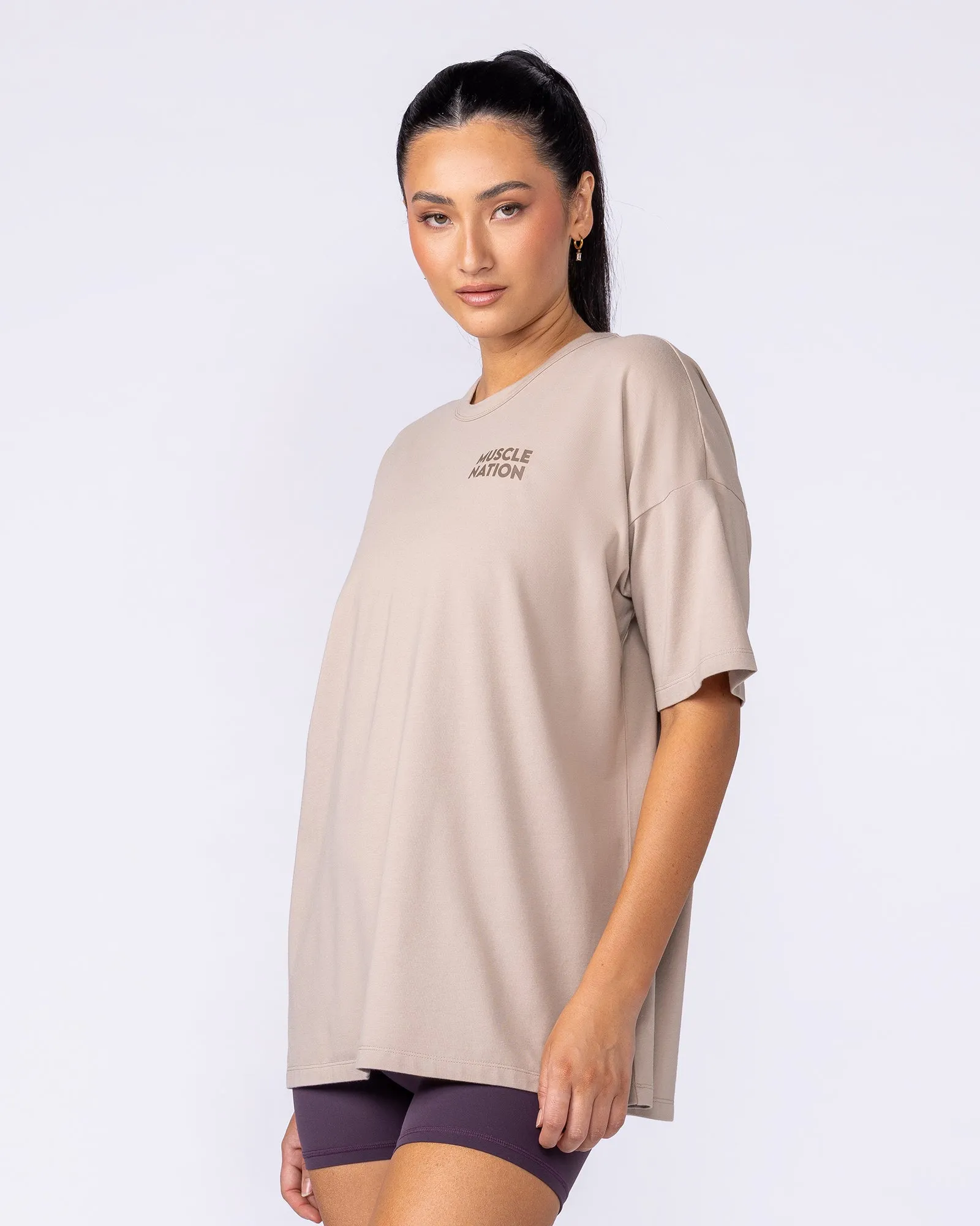 Lifestyle Club Oversized Tee - Sandstorm sold by Muscle Nation product image thumbnail 2