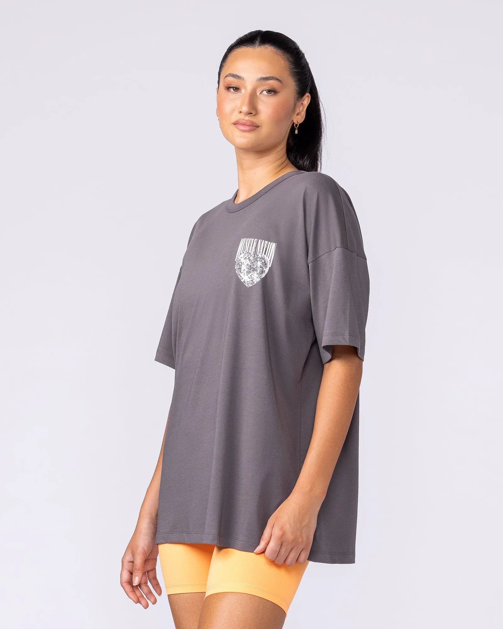 Less Panic More Disco Oversized Tee - Tornado sold by Muscle Nation product image thumbnail 2