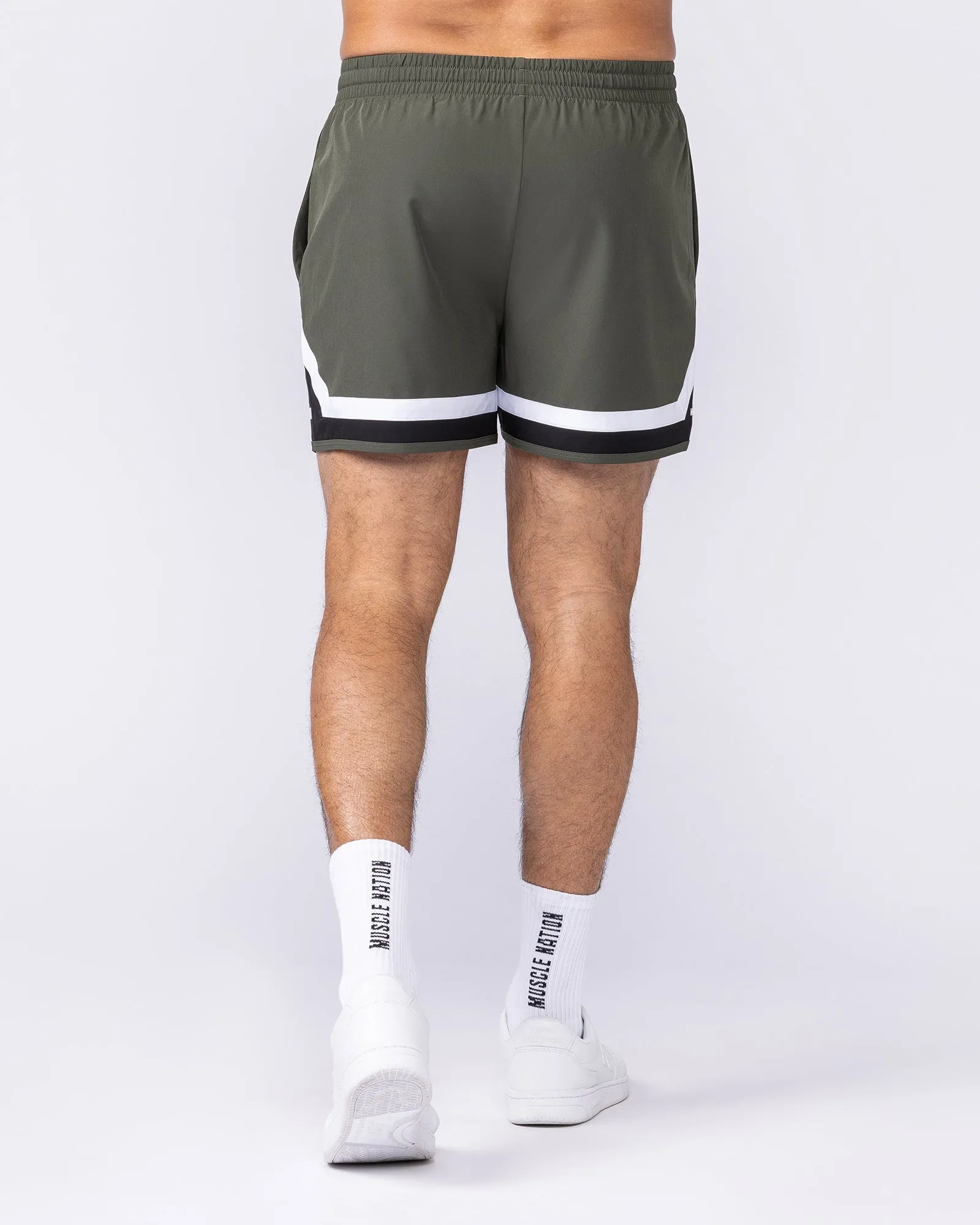 Player 4" Active Shorts - Dark Khaki sold by Muscle Nation product image thumbnail 5