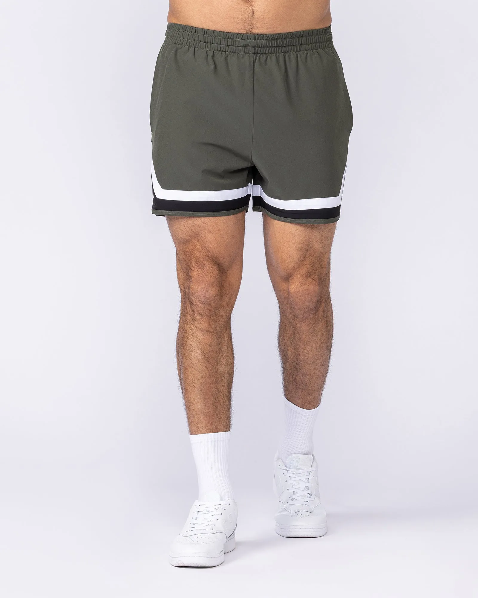 Player 4" Active Shorts - Dark Khaki sold by Muscle Nation product image thumbnail 3