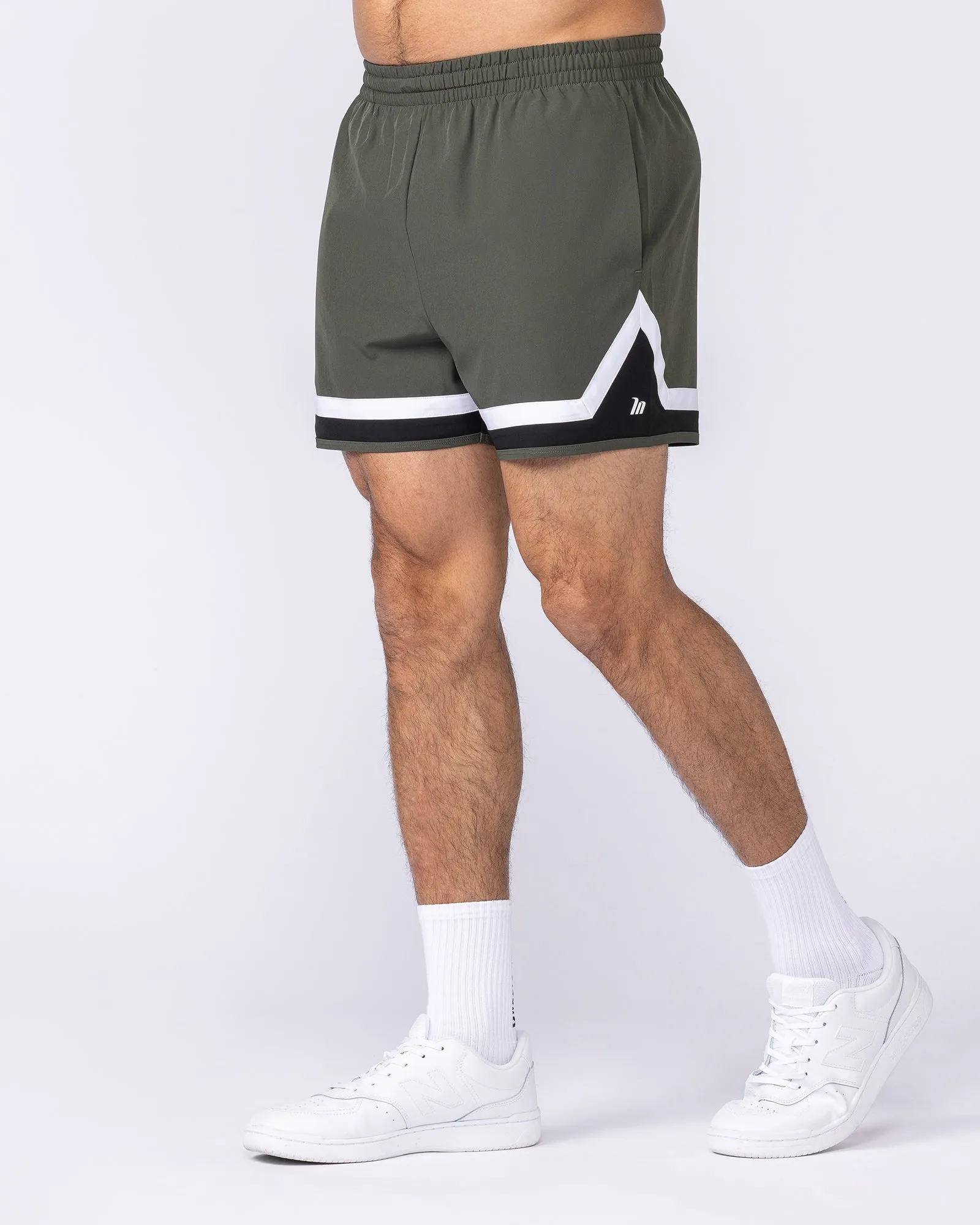 Player 4" Active Shorts - Dark Khaki sold by Muscle Nation product image thumbnail 4