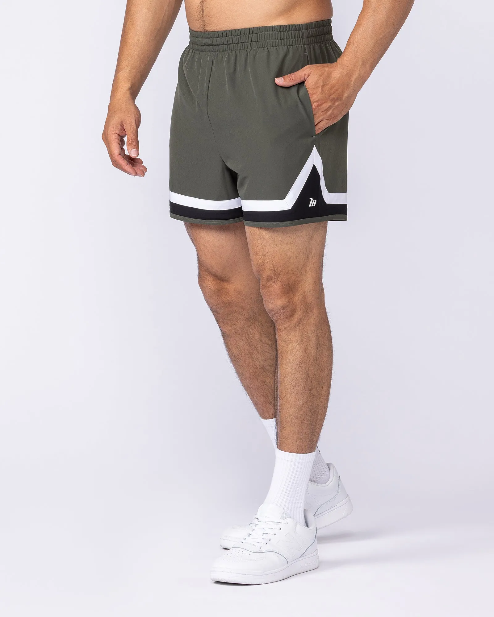 Player 4" Active Shorts - Dark Khaki sold by Muscle Nation product image thumbnail 2