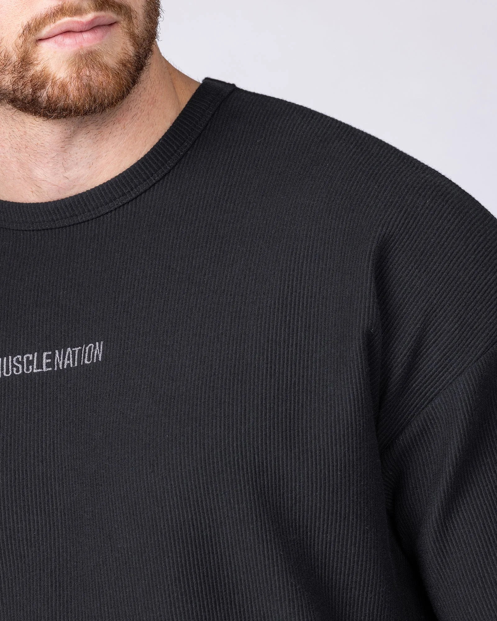 Oversized Jersey Tee - Black sold by Muscle Nation product image thumbnail 2