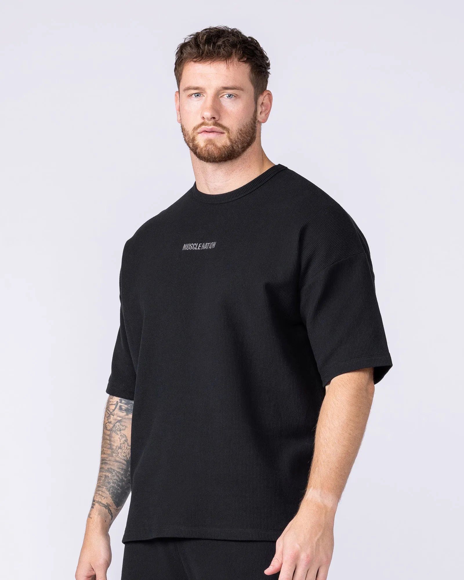 Oversized Jersey Tee - Black sold by Muscle Nation product image thumbnail 4
