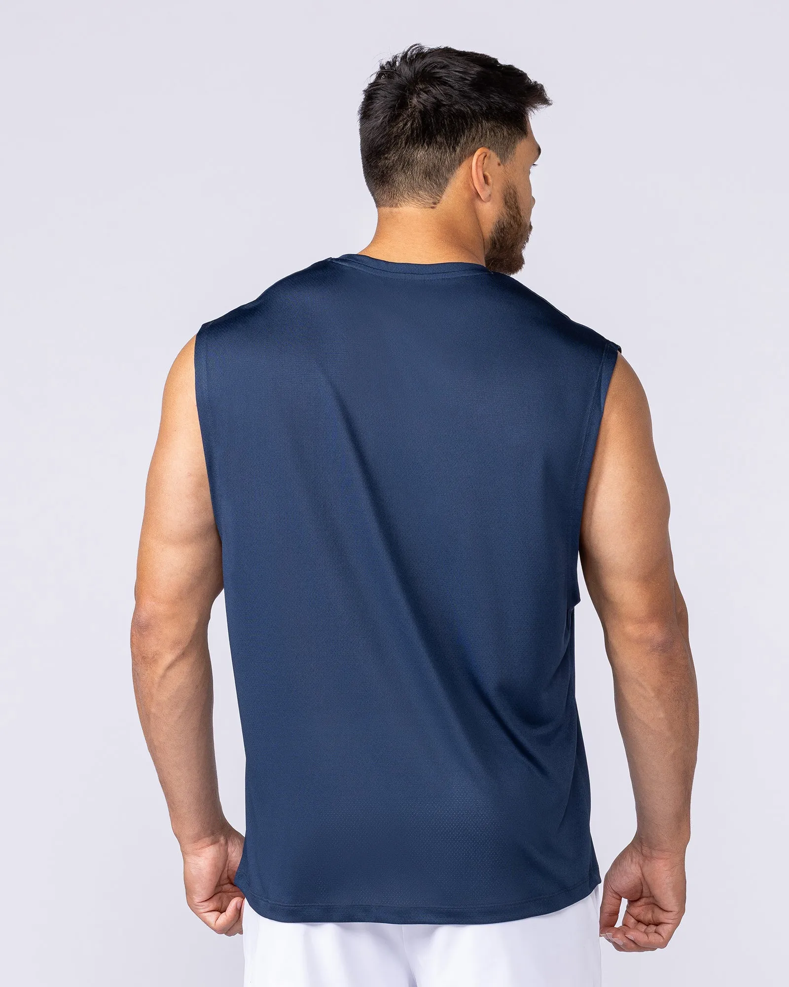 Relaxed Active Tank - Navy sold by Muscle Nation product image thumbnail 4