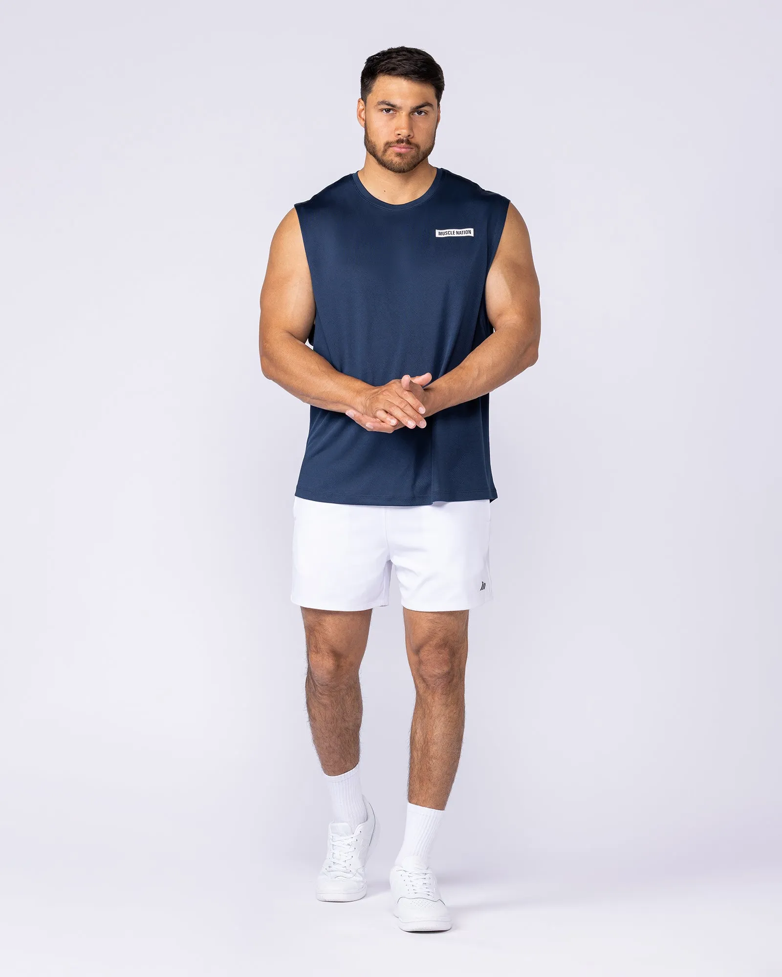 Relaxed Active Tank - Navy sold by Muscle Nation product image thumbnail 5