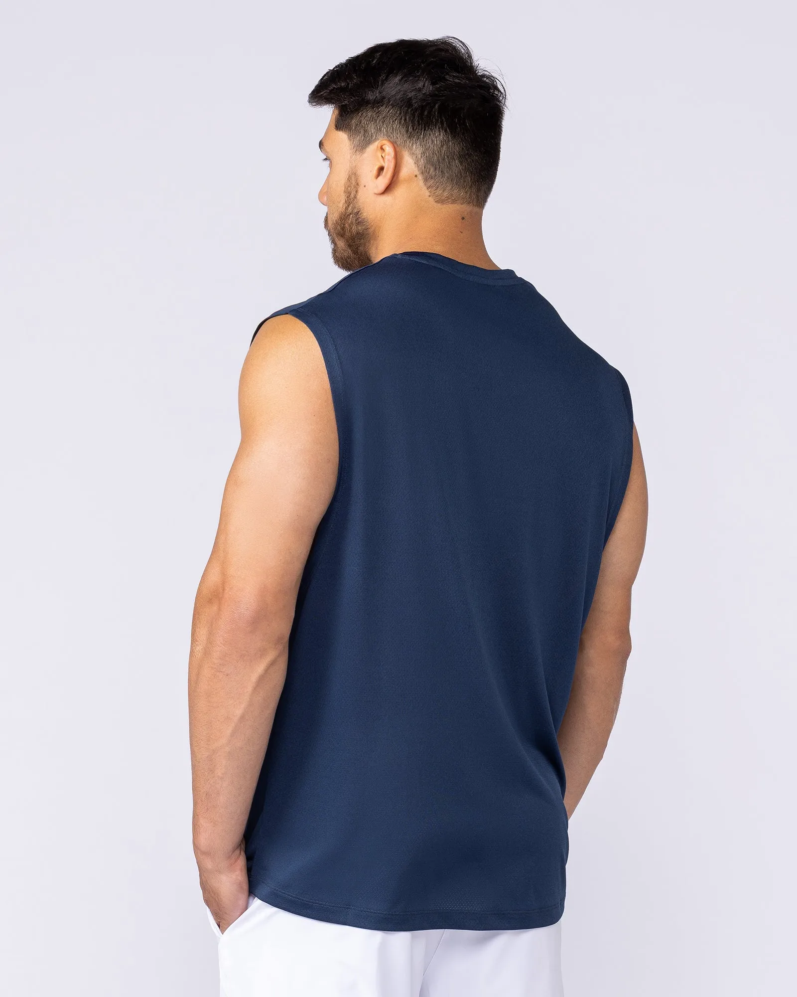 Relaxed Active Tank - Navy sold by Muscle Nation product image thumbnail 2