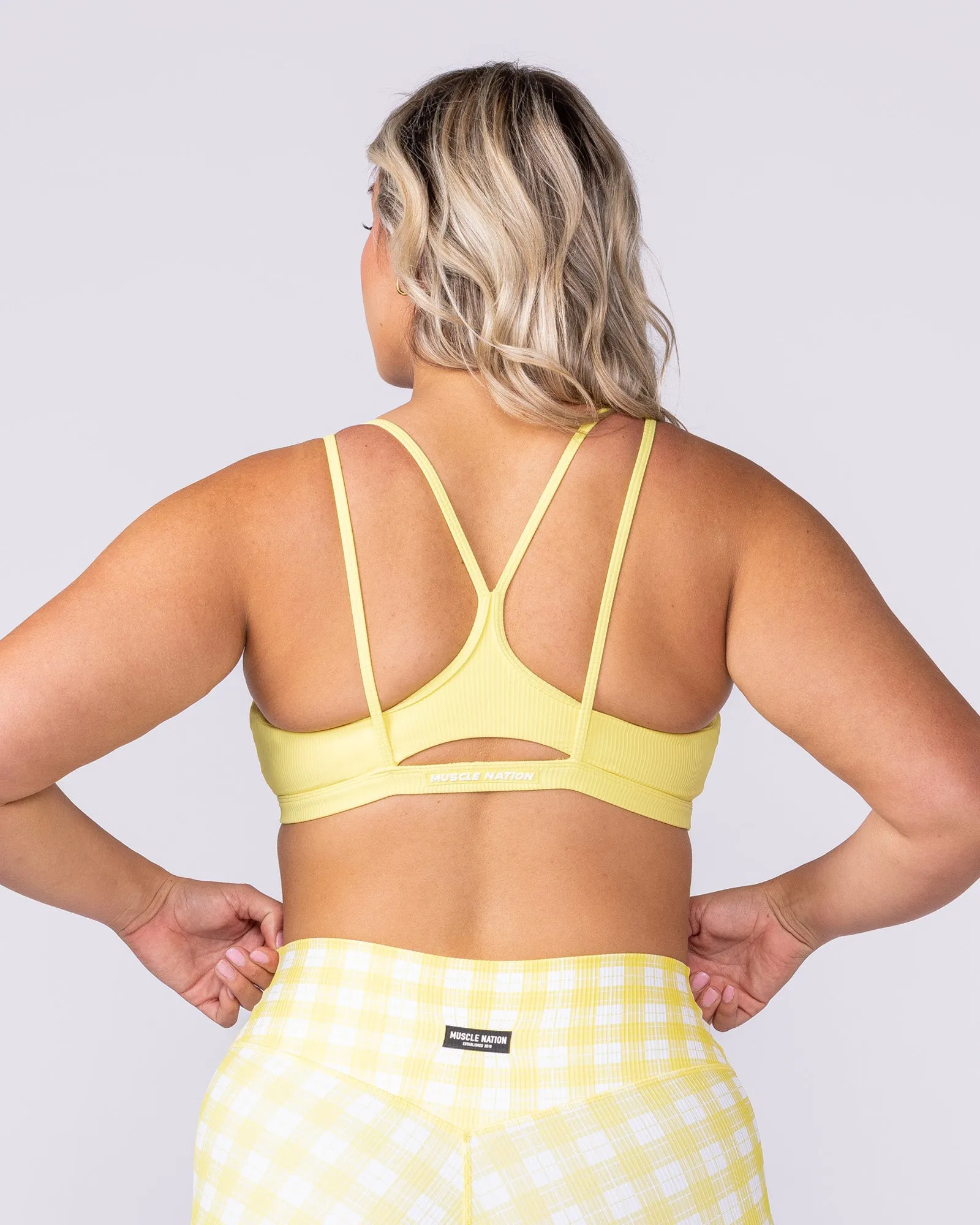 Pace It Rib Bra - Sunshine sold by Muscle Nation product image thumbnail 4