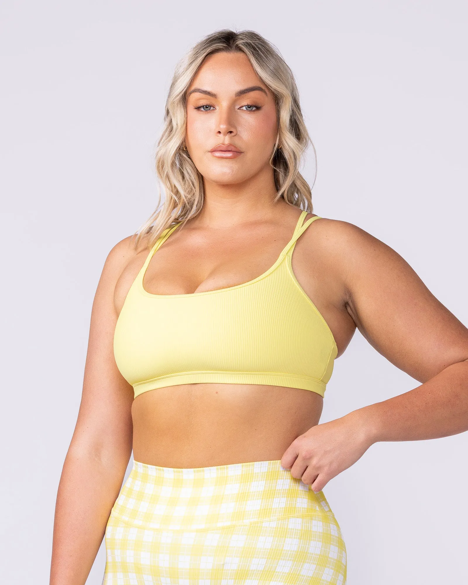 Pace It Rib Bra - Sunshine sold by Muscle Nation product image thumbnail 3