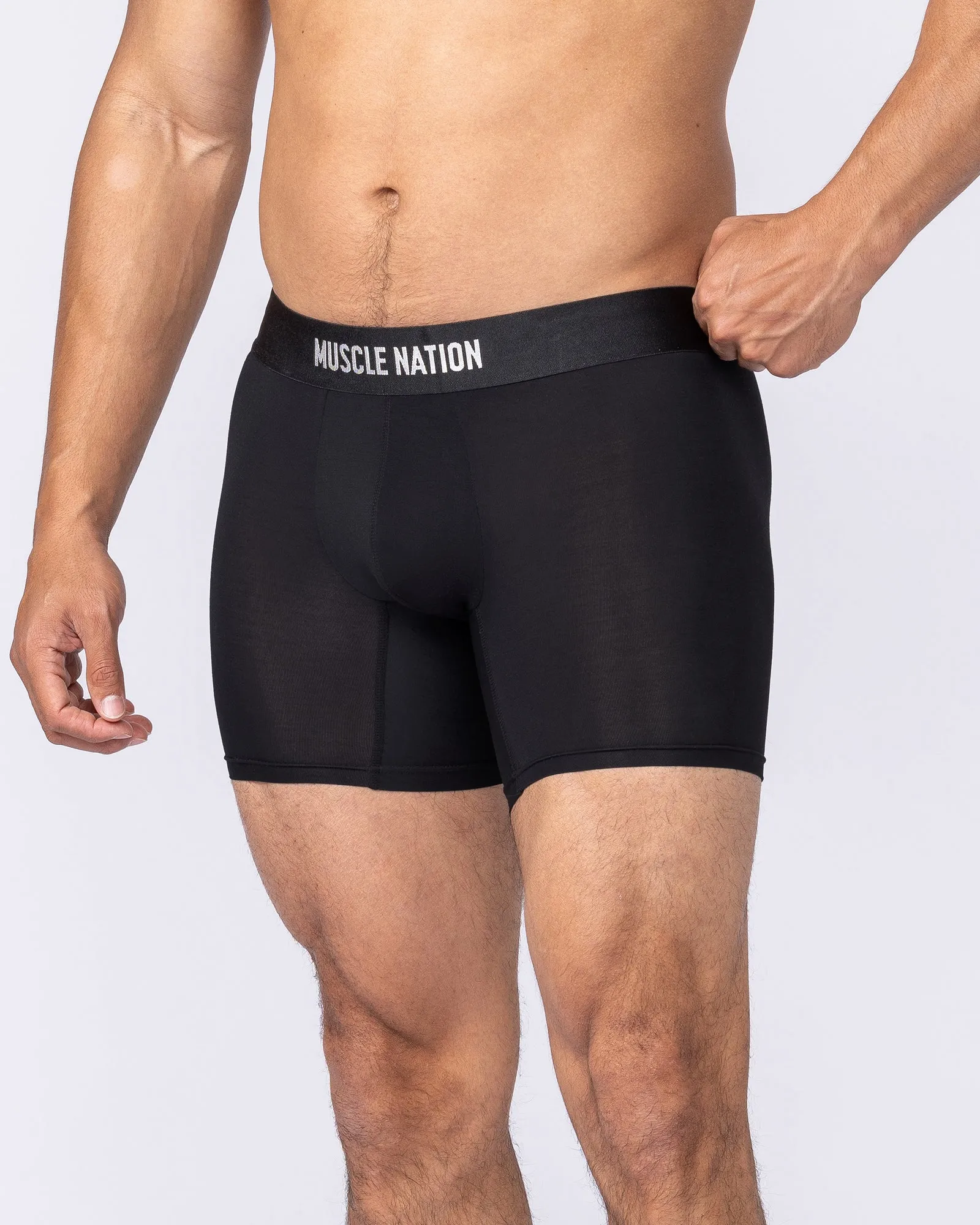 Mens Boxer Briefs - 3Pack - Black sold by Muscle Nation product image thumbnail 2